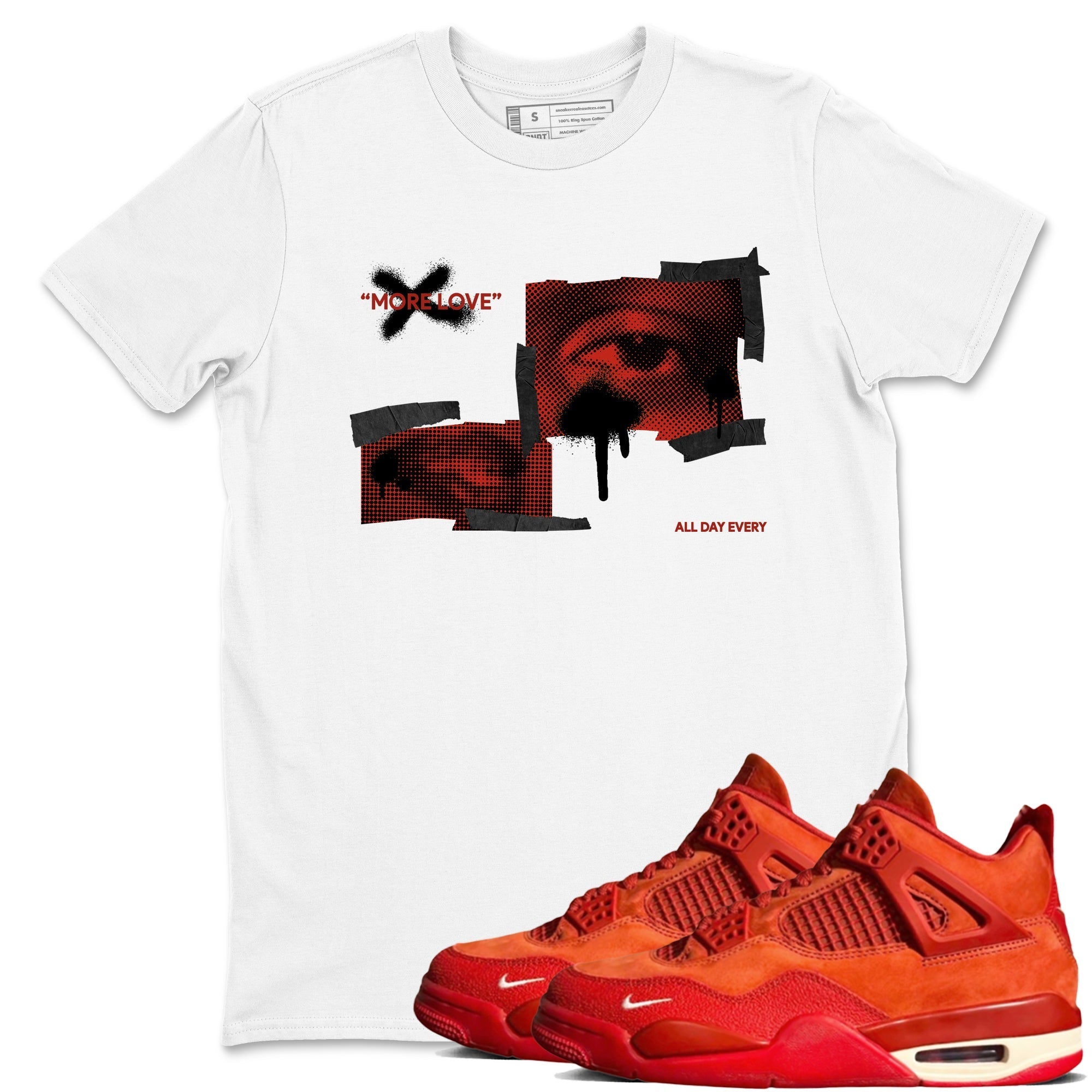 More Love snkmatch Tees - Air Jordan 4 Brick By Brick