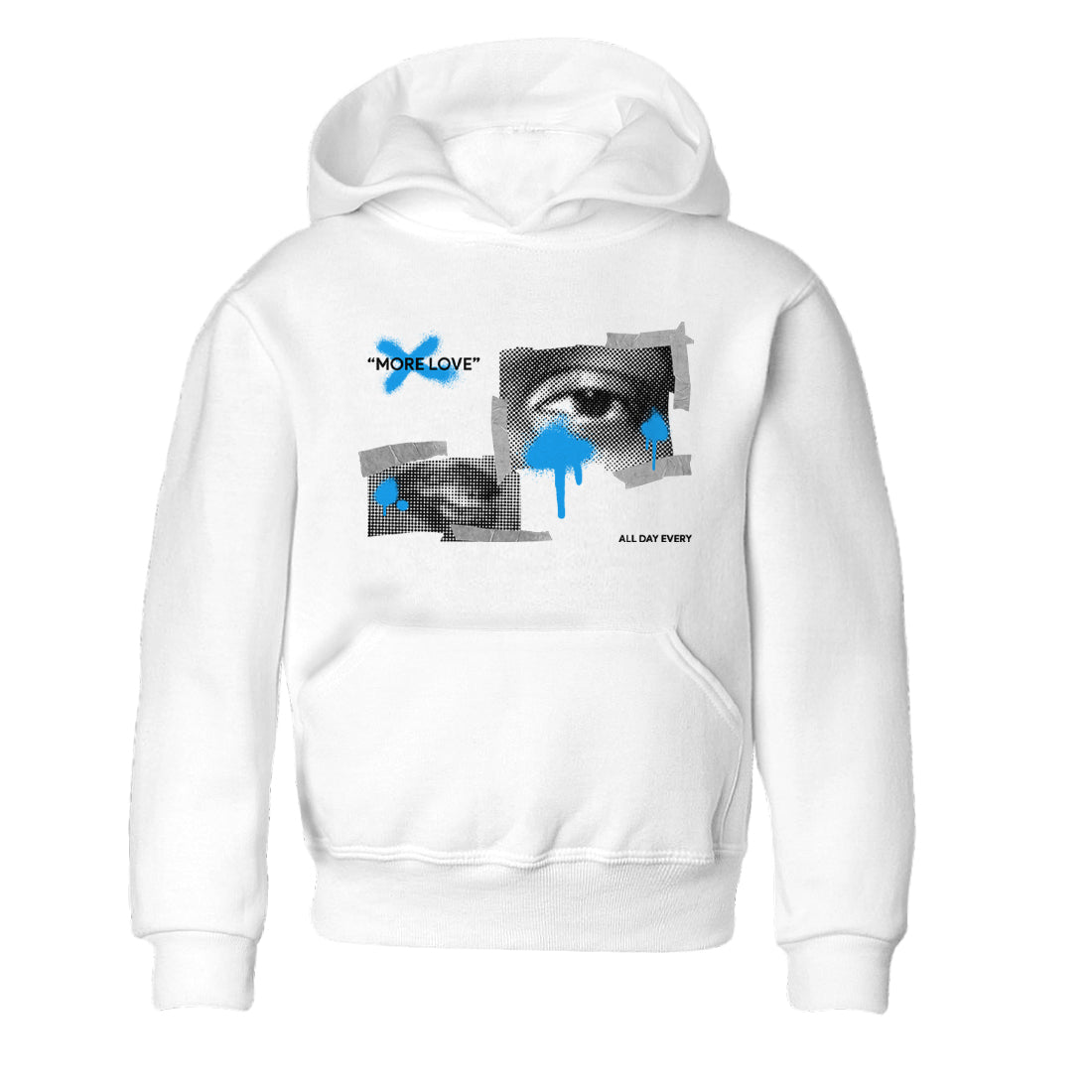 More Love snkmatch Tees Kids - Air Jordan 4 Military Blue