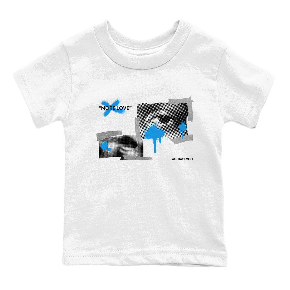 More Love snkmatch Tees Kids - Air Jordan 4 Military Blue