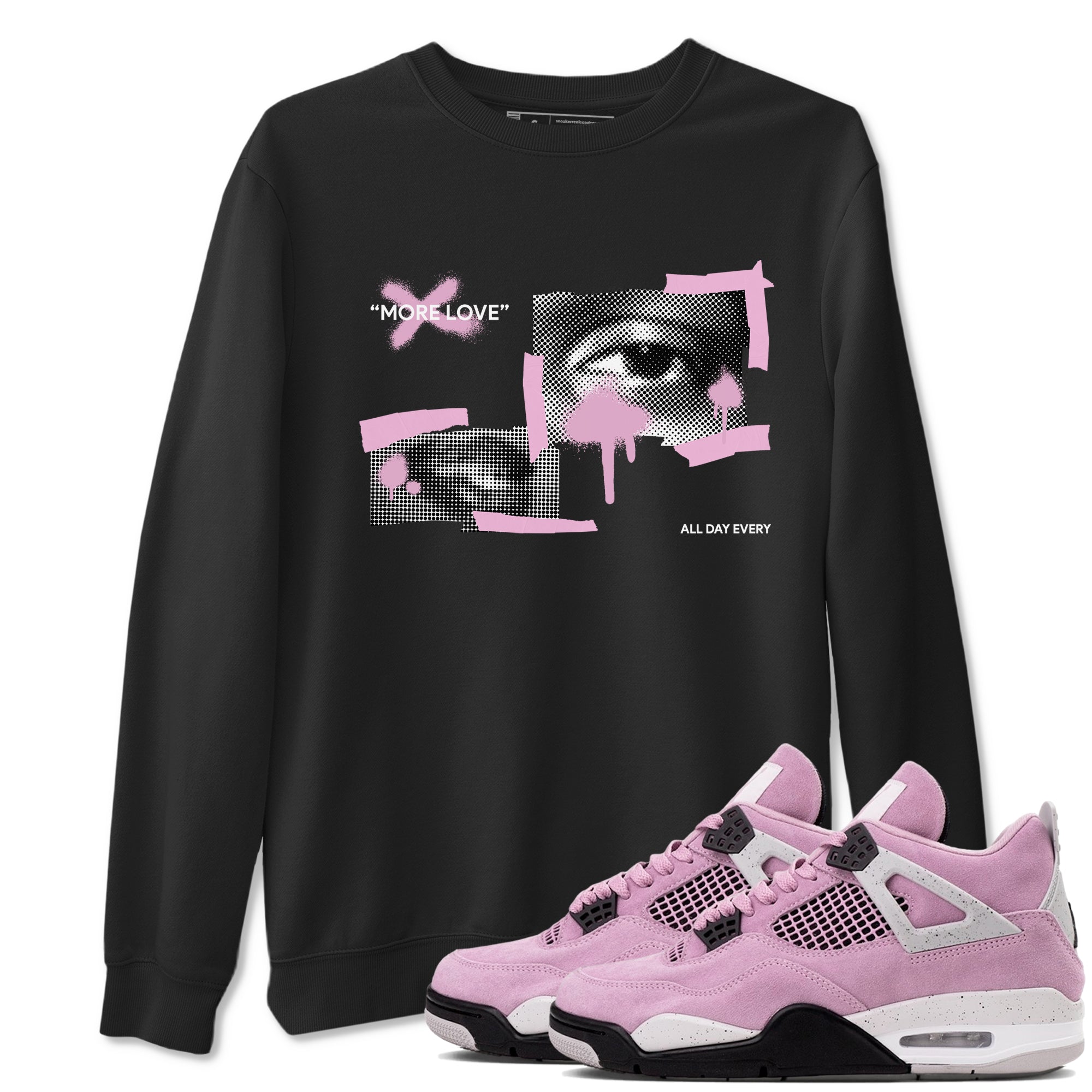 More Love snkmatch Tees - Air Jordan 4 Orchid
