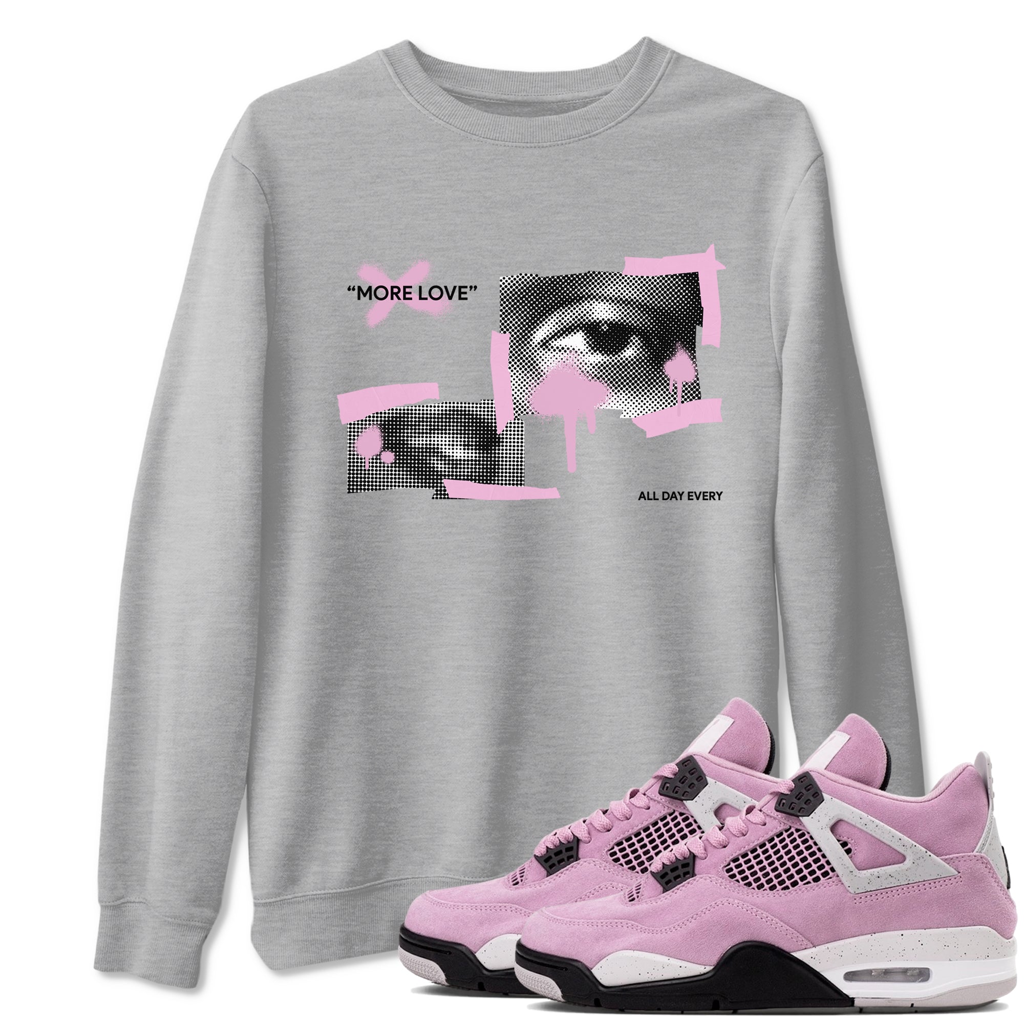 More Love snkmatch Tees - Air Jordan 4 Orchid