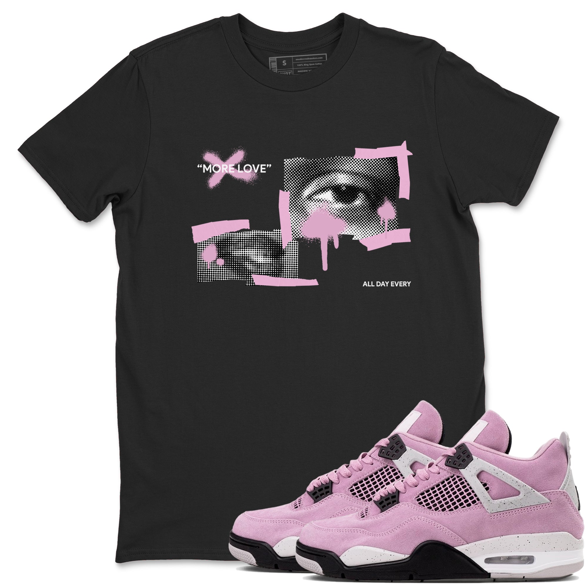 More Love snkmatch Tees - Air Jordan 4 Orchid