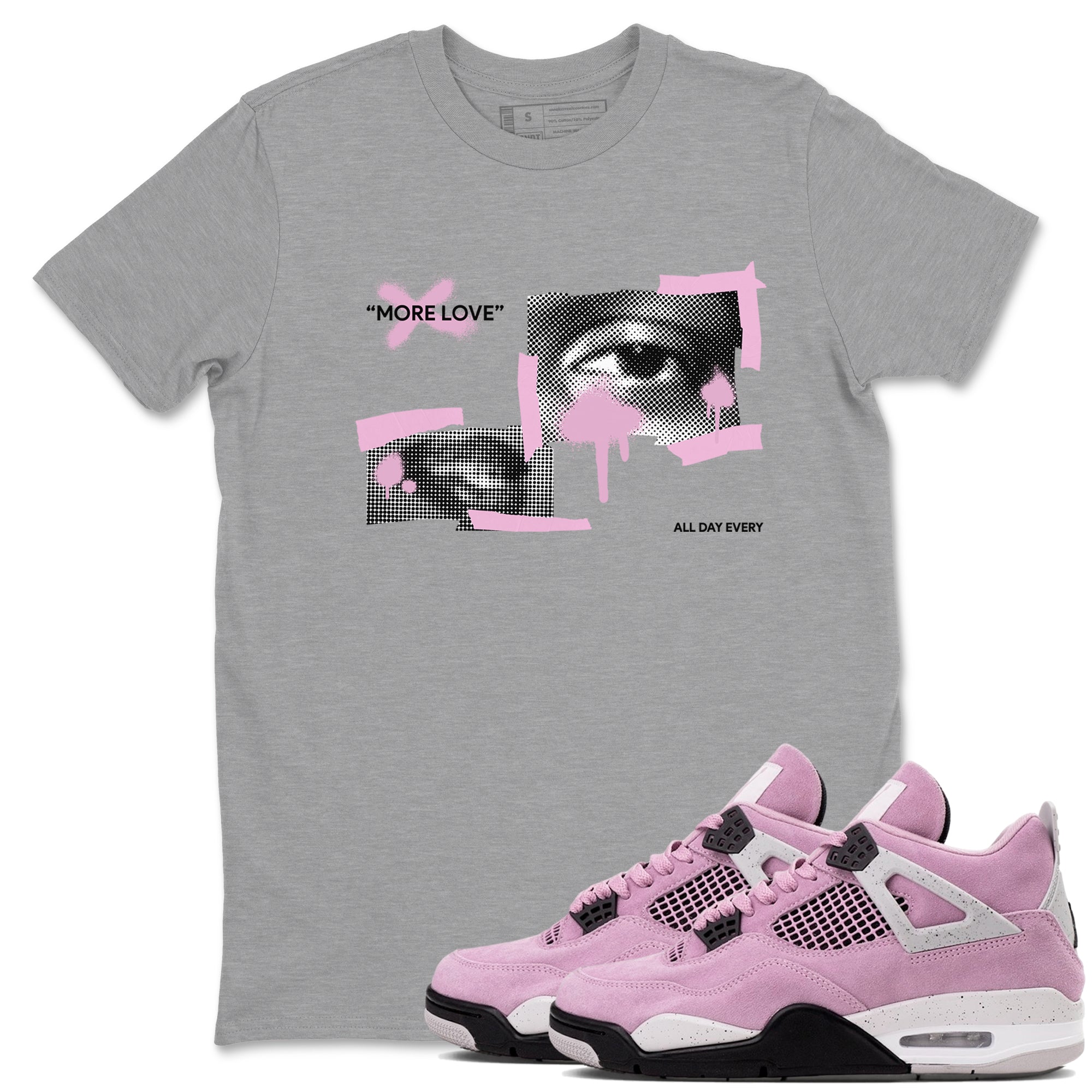 More Love snkmatch Tees - Air Jordan 4 Orchid