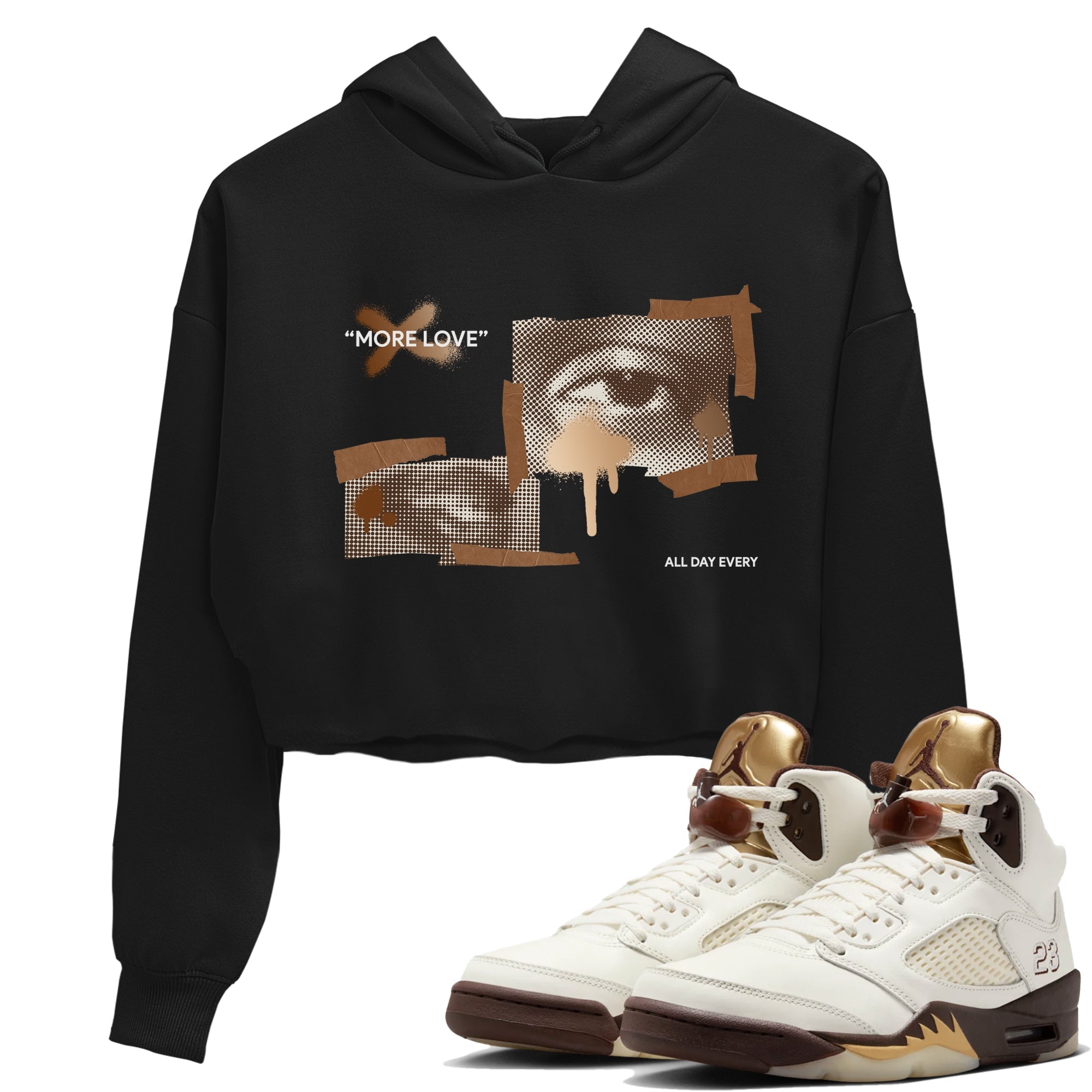 More Love snkmatch Women's Top - Air Jordan 5 Golden Ticket