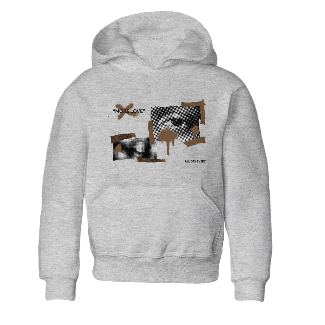 More Love snkmatch Tees Kids - Jordan Jumpman Jack Travis Scott Dark Mocha