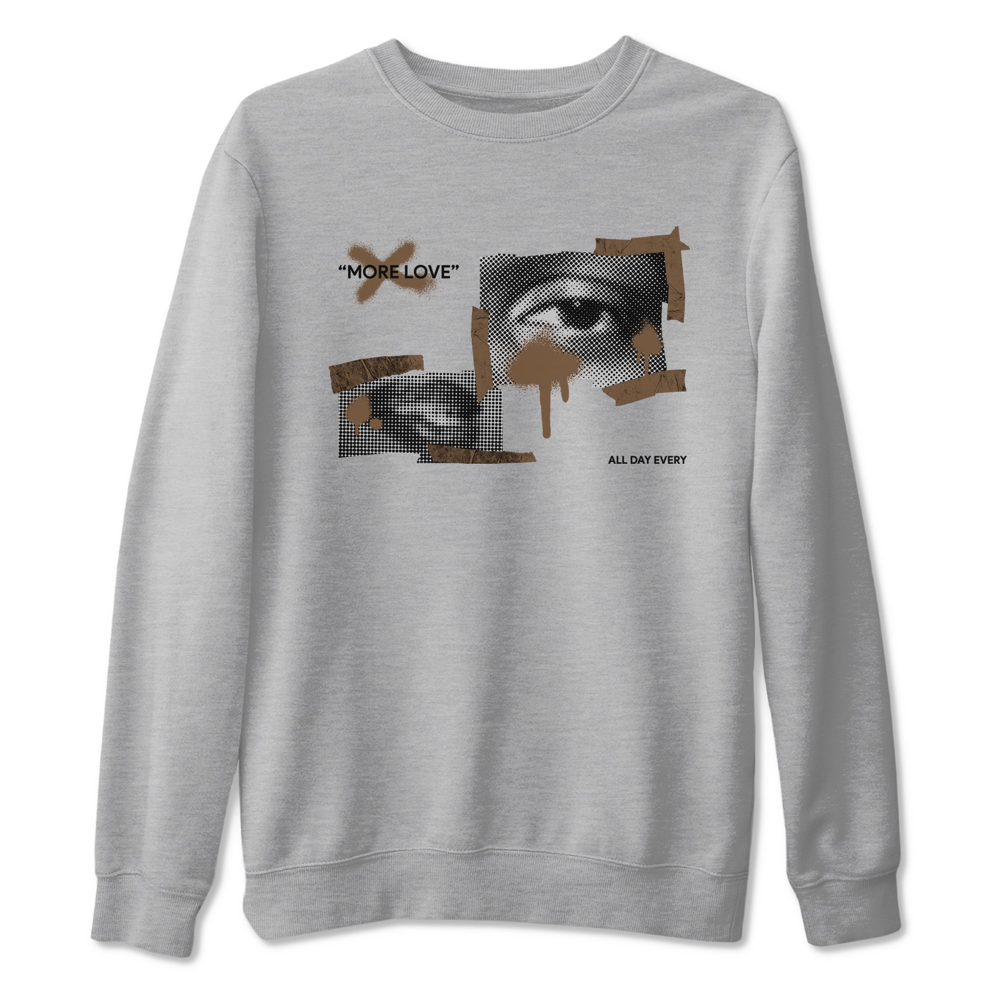 More Love snkmatch Tees - Jordan Jumpman Jack Travis Scott Dark Mocha