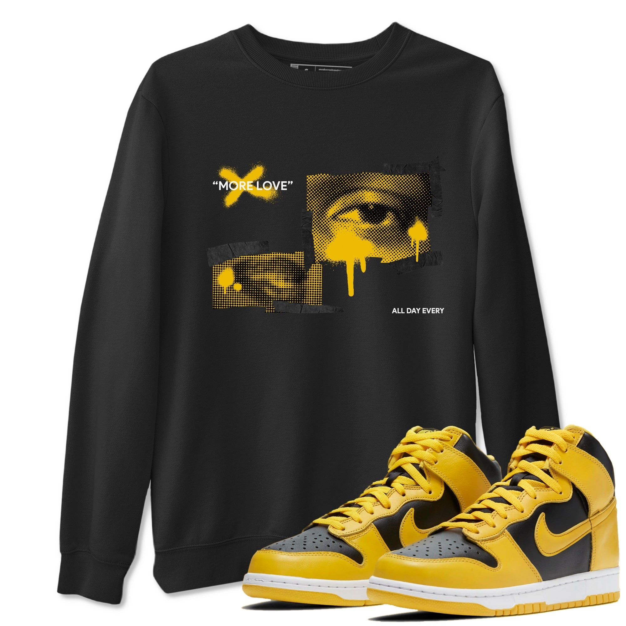 More Love snkmatch Tees - Dunk High Pollen