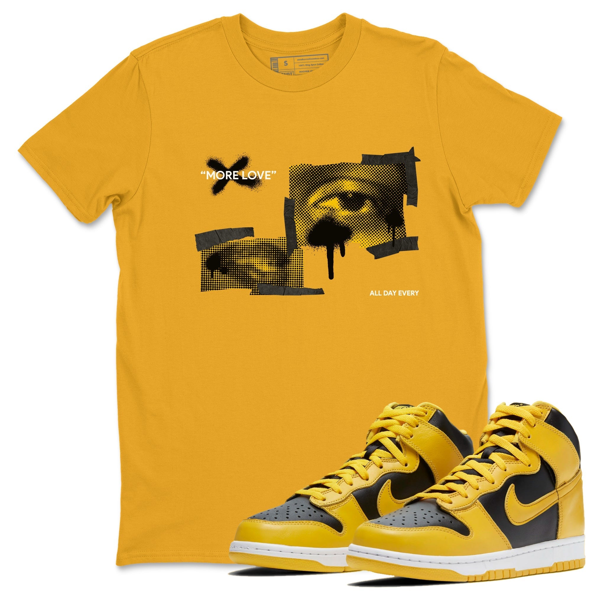 More Love snkmatch Tees - Dunk High Pollen