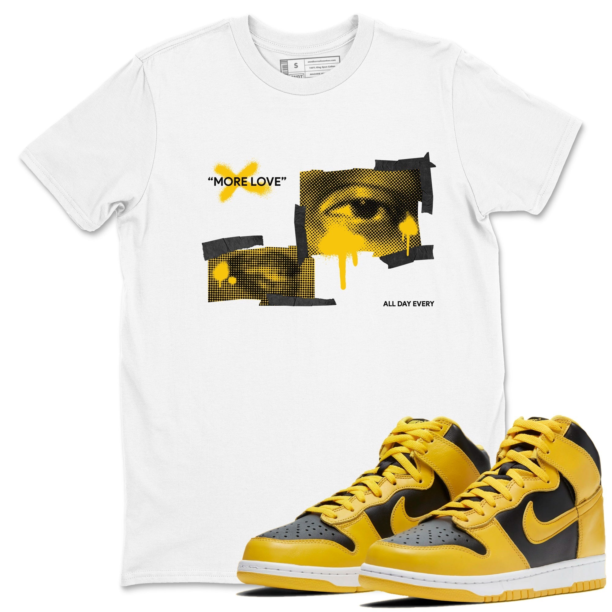 More Love snkmatch Tees - Dunk High Pollen
