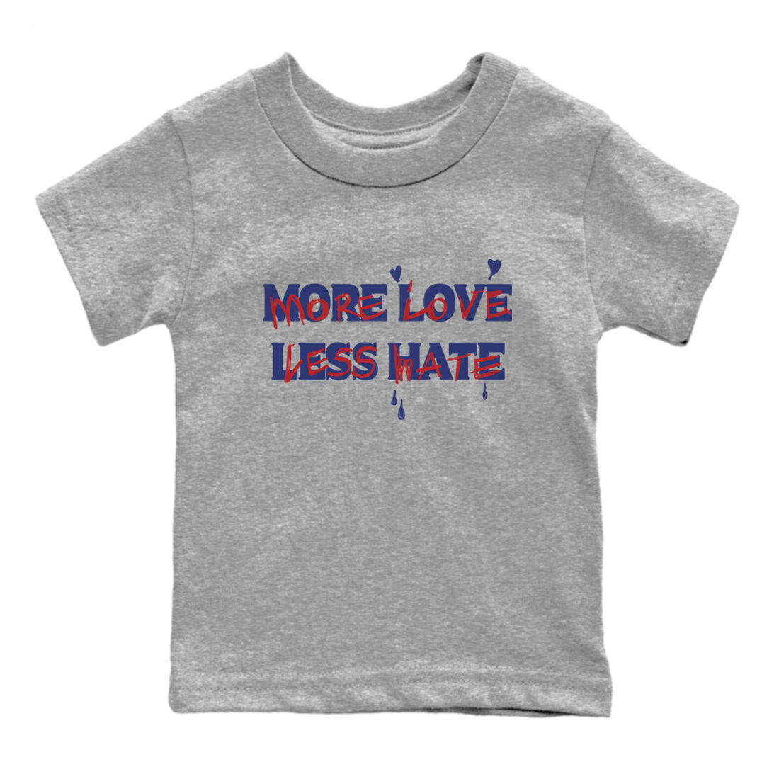 More Love Less Hate snkmatch Tees Kids - Air Jordan 1 Rare Air
