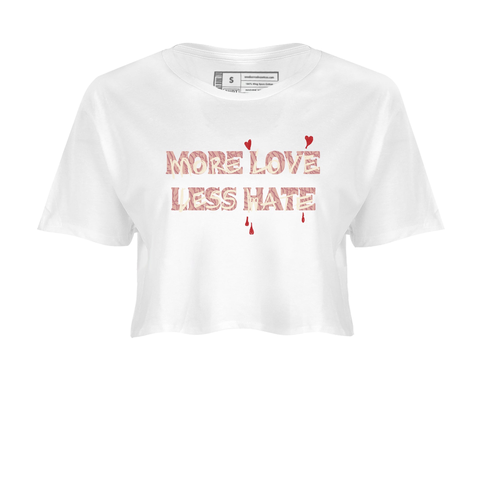 More Love Less Hate snkmatch Women's Top - Air Jordan 3 Valentines Day