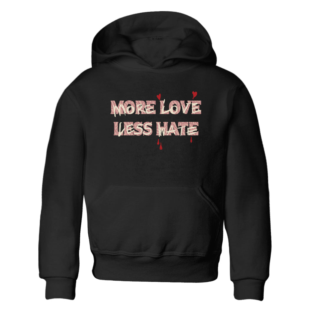 More Love Less Hate snkmatch Tees Kids - Air Jordan 3 Valentines Day