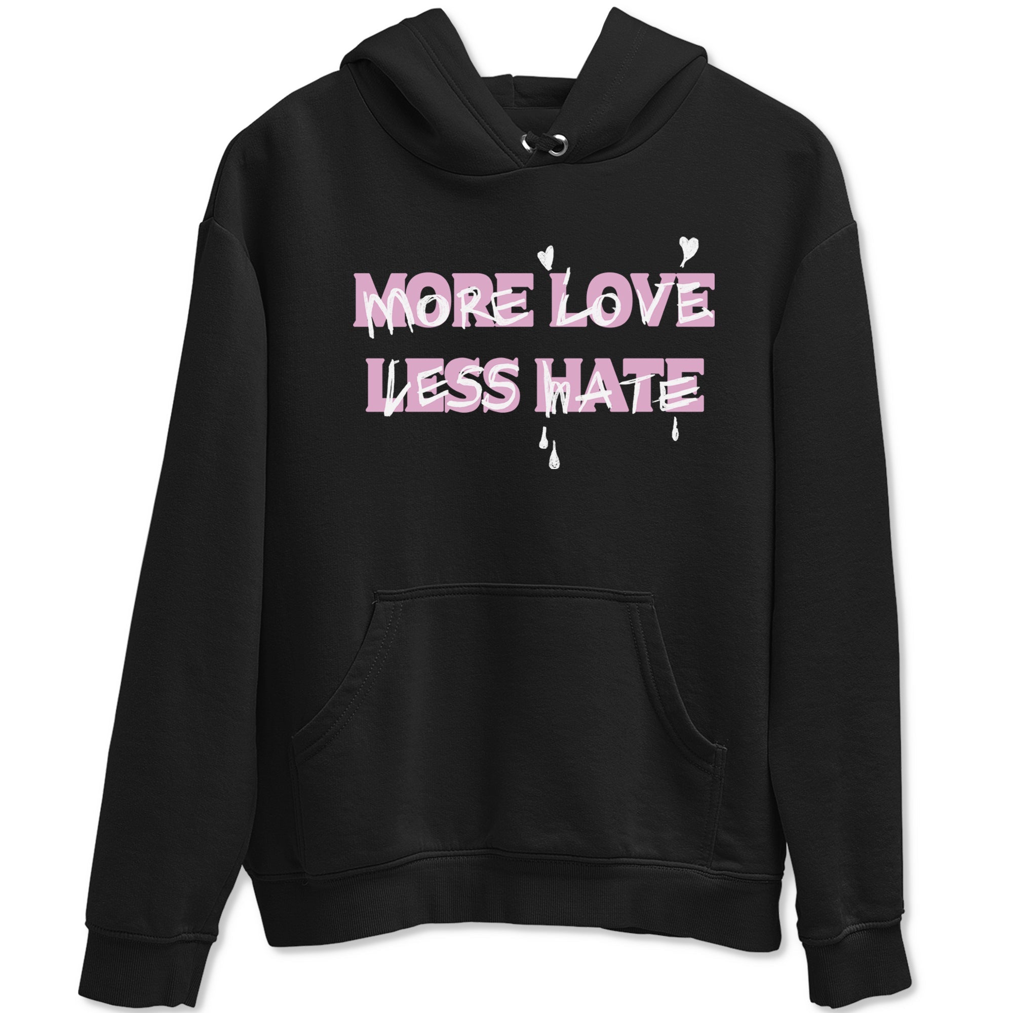 More Love Less Hate snkmatch Tees - Air Jordan 4 Orchid