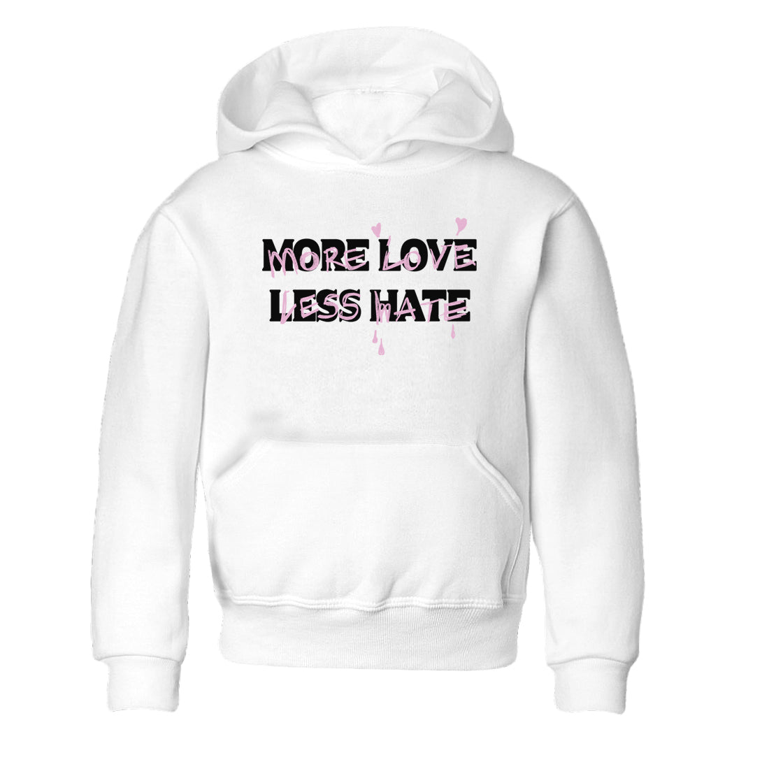 More Love Less Hate snkmatch Tees Kids - Air Jordan 4 Orchid
