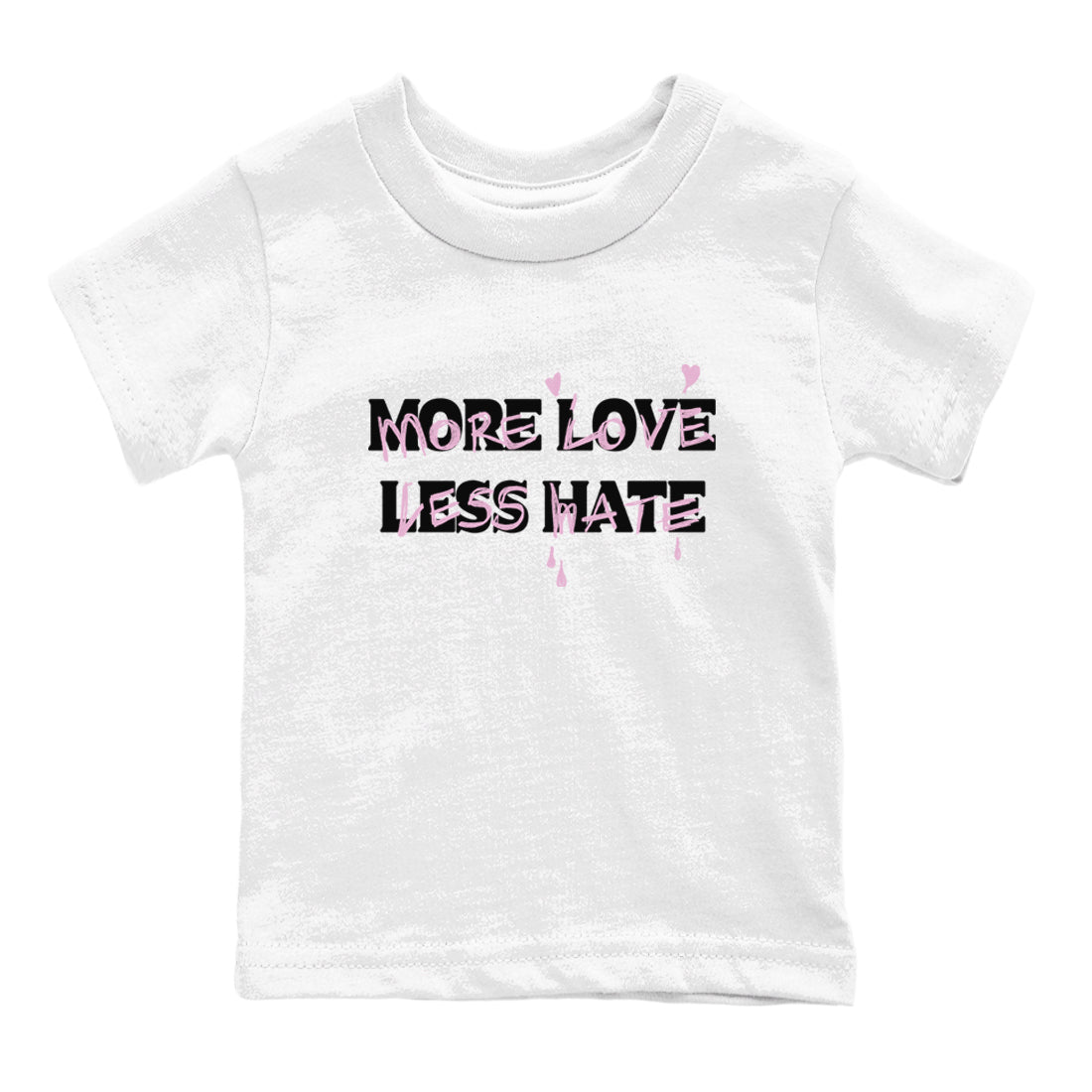 More Love Less Hate snkmatch Tees Kids - Air Jordan 4 Orchid