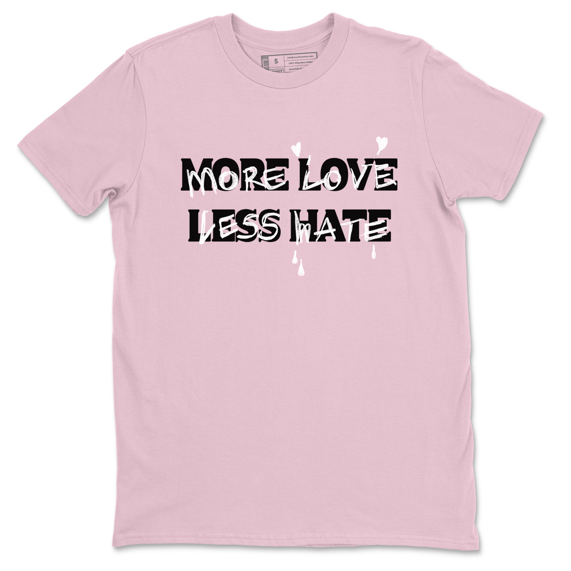 More Love Less Hate snkmatch Tees - Air Jordan 4 Orchid