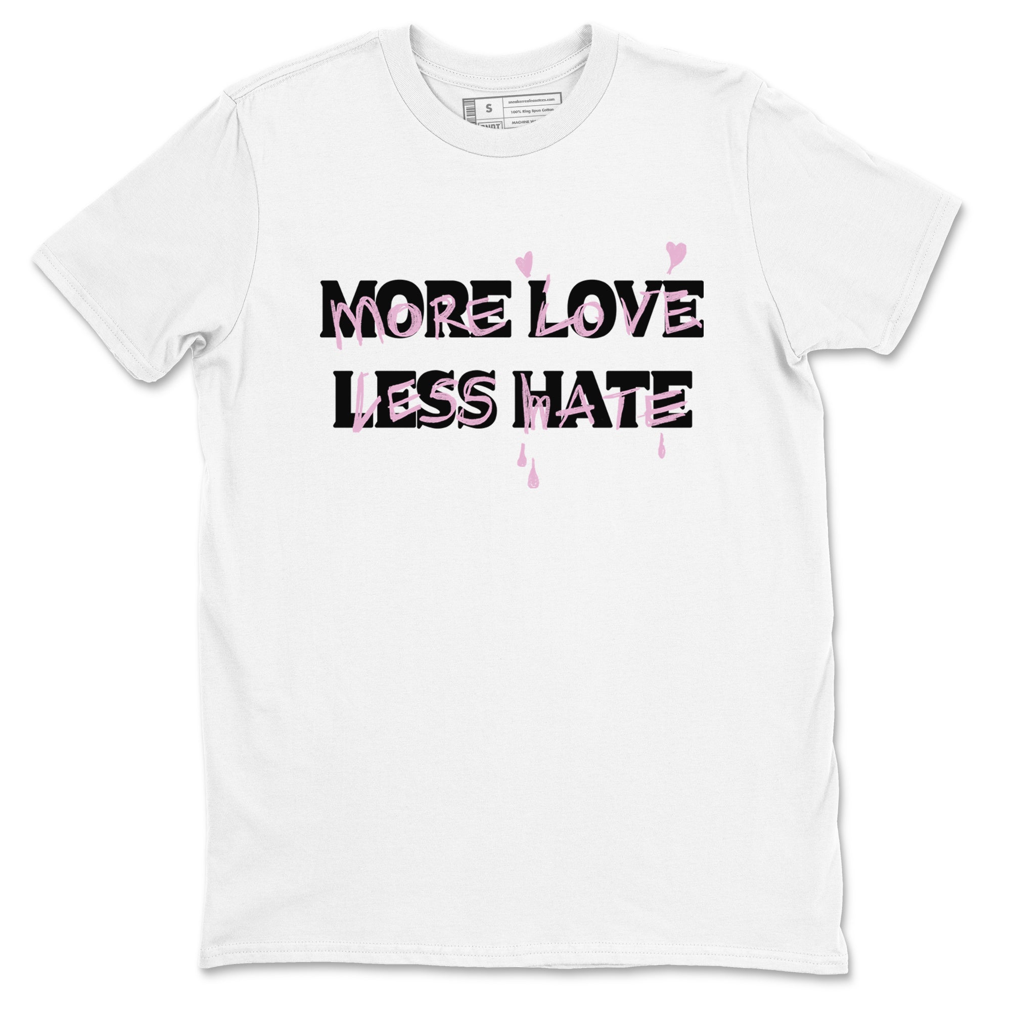 More Love Less Hate snkmatch Tees - Air Jordan 4 Orchid