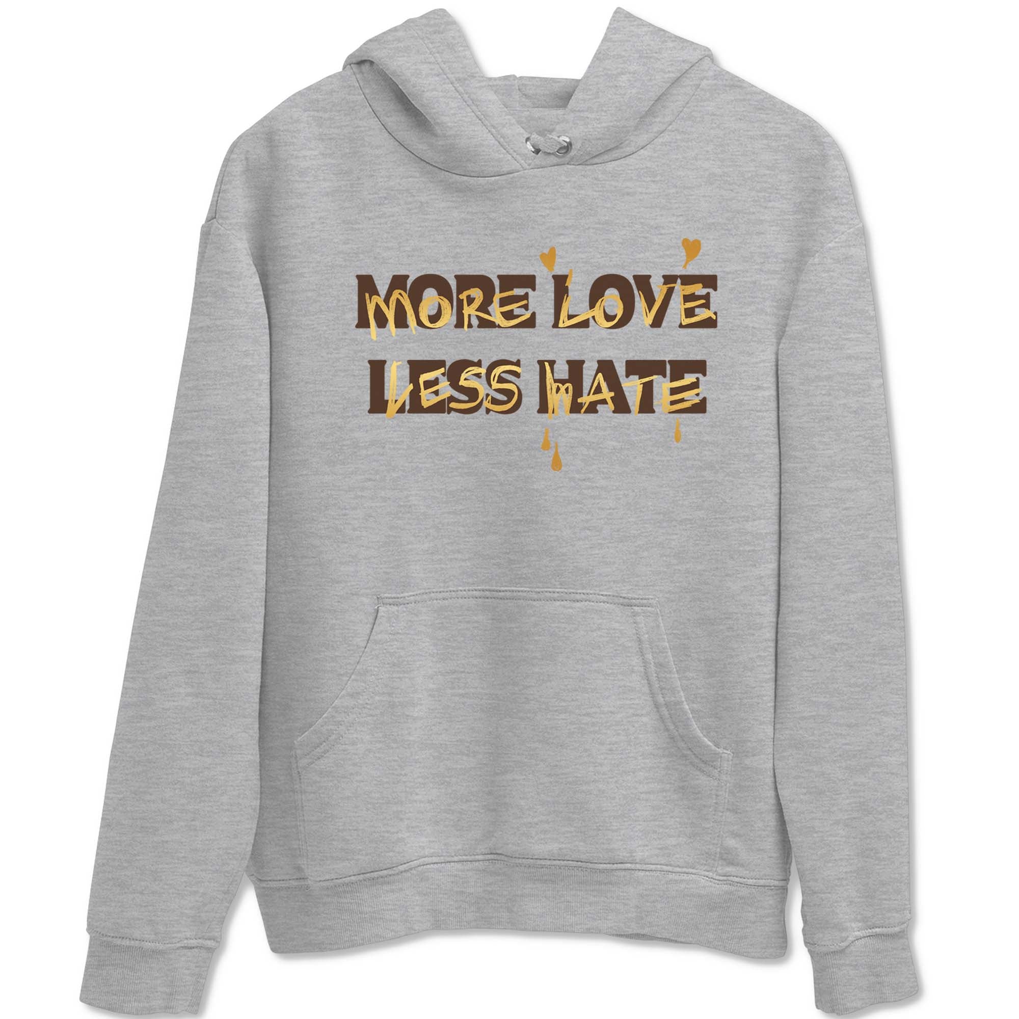 More Love Less Hate snkmatch Tees - Air Jordan 5 Golden Ticket