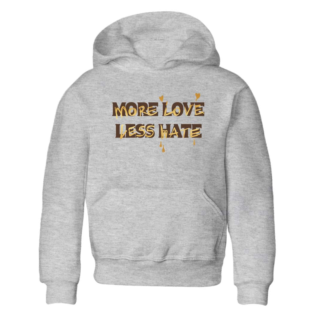 More Love Less Hate snkmatch Tees Kids - Air Jordan 5 Golden Ticket