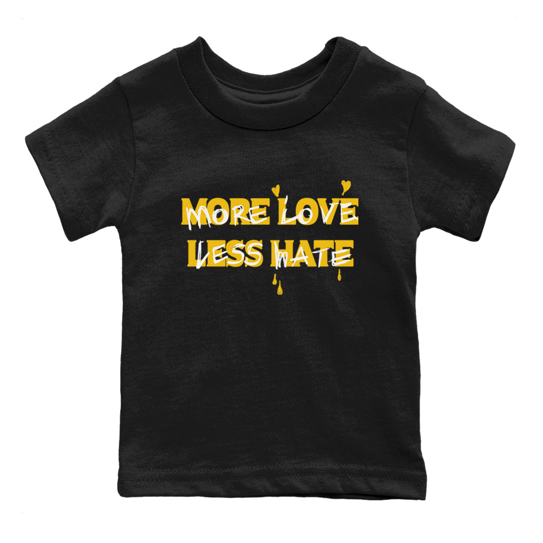 More Love Less Hate snkmatch Tees Kids - Dunk High Pollen