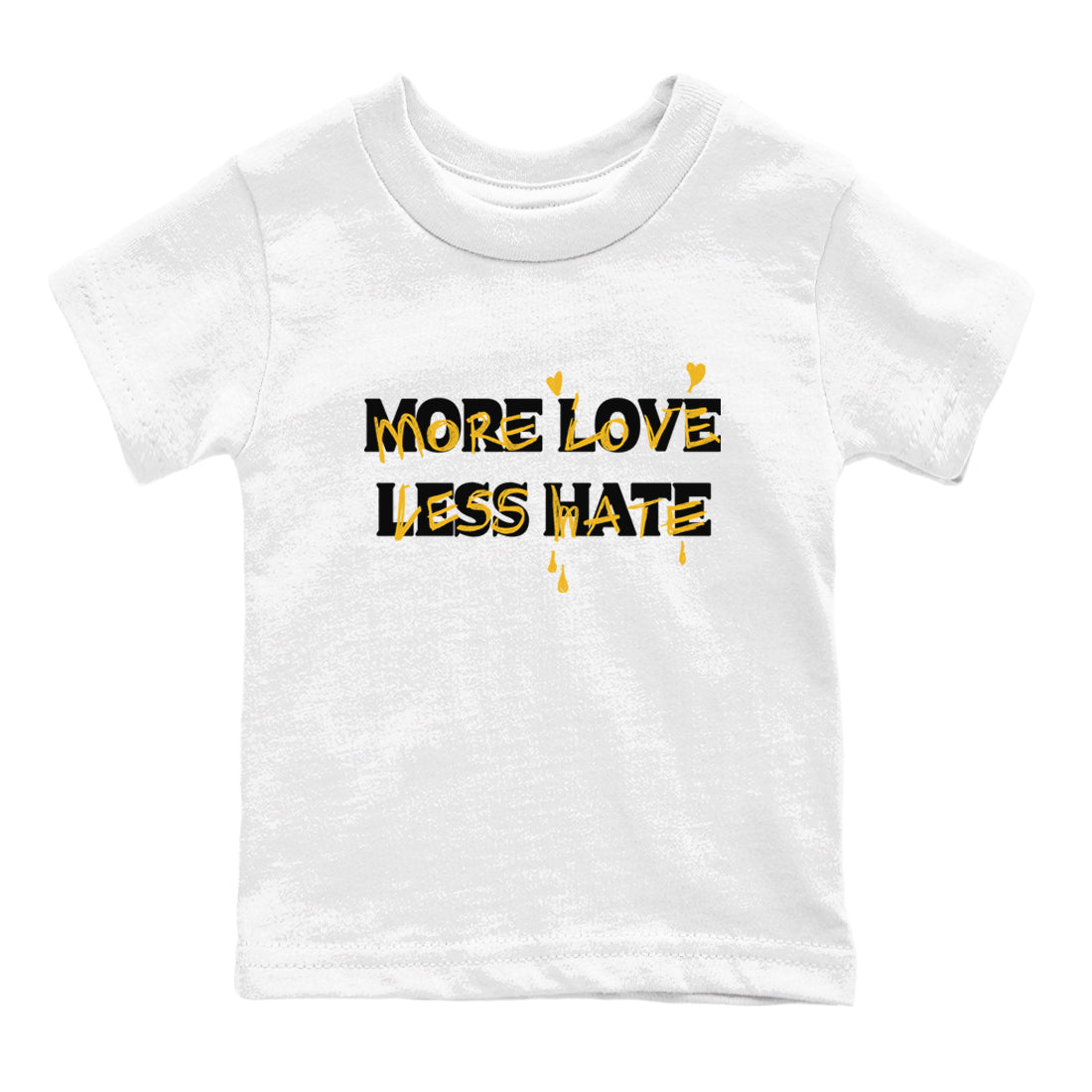 More Love Less Hate snkmatch Tees Kids - Dunk High Pollen