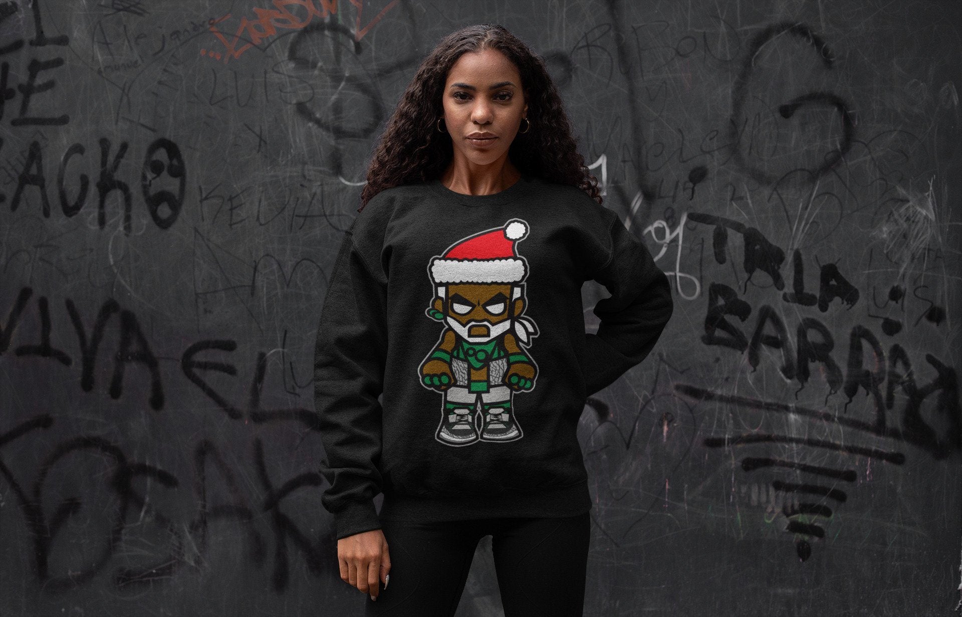 Mr Santa Unisex Tops - Air Jordan 3 Pine Green