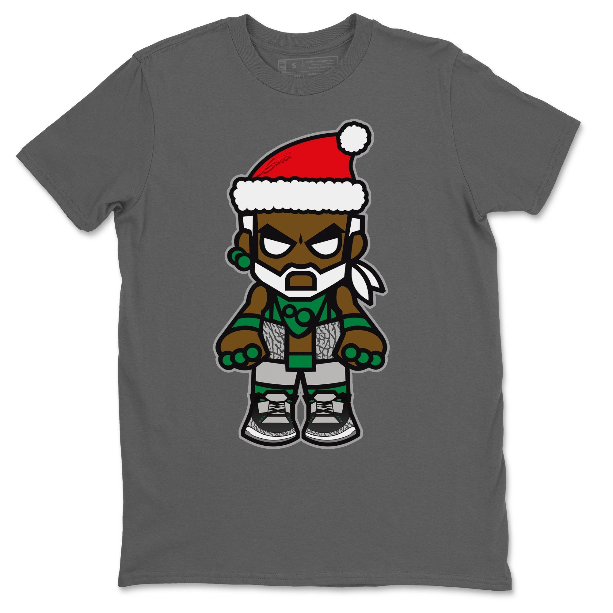 Mr Santa Unisex Tops - Air Jordan 3 Pine Green