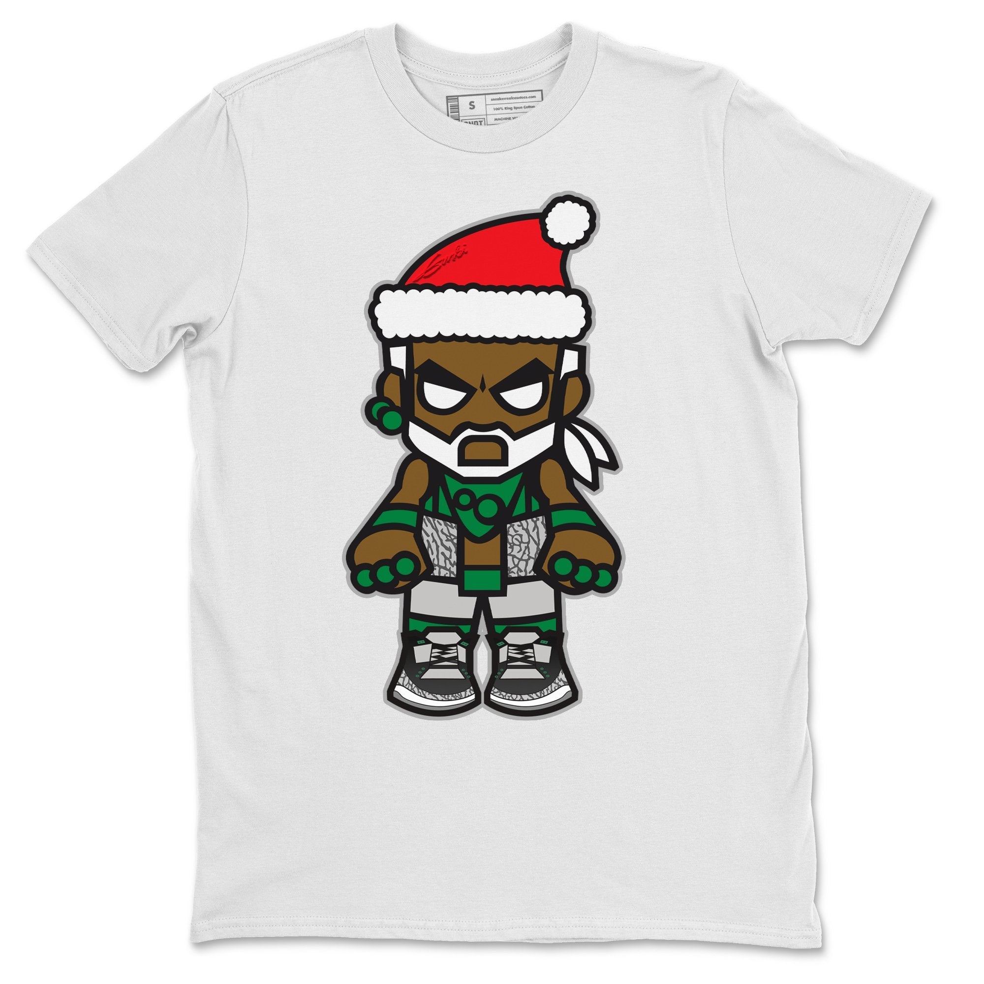 Mr Santa Unisex Tops - Air Jordan 3 Pine Green