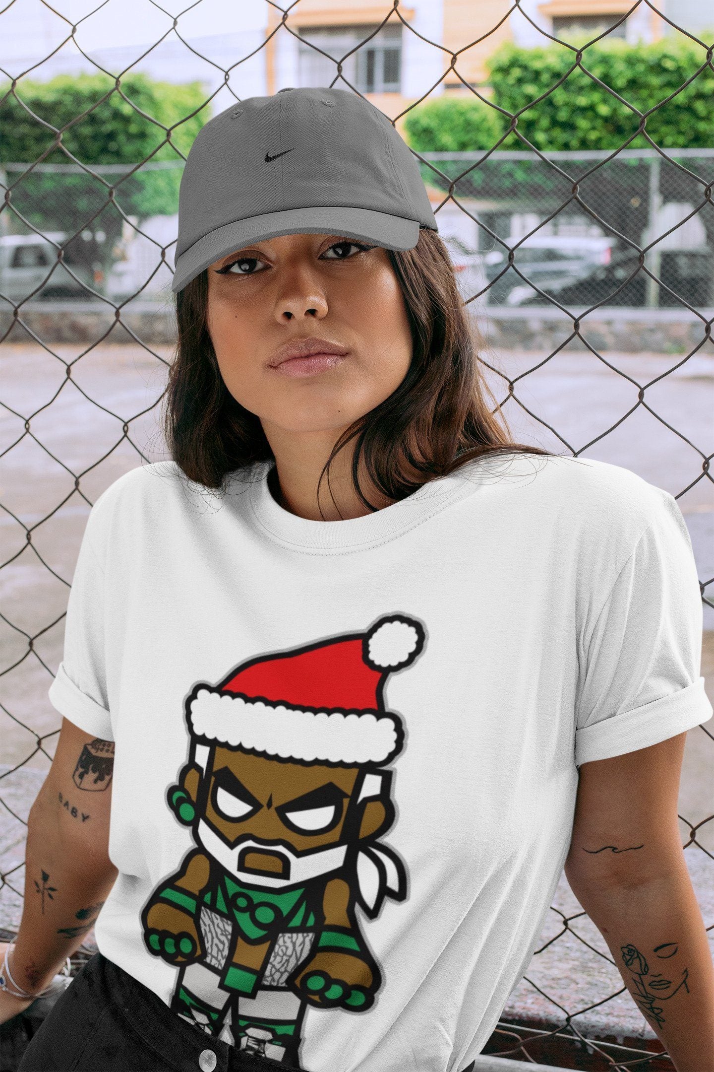Mr Santa Unisex Tops - Air Jordan 3 Pine Green