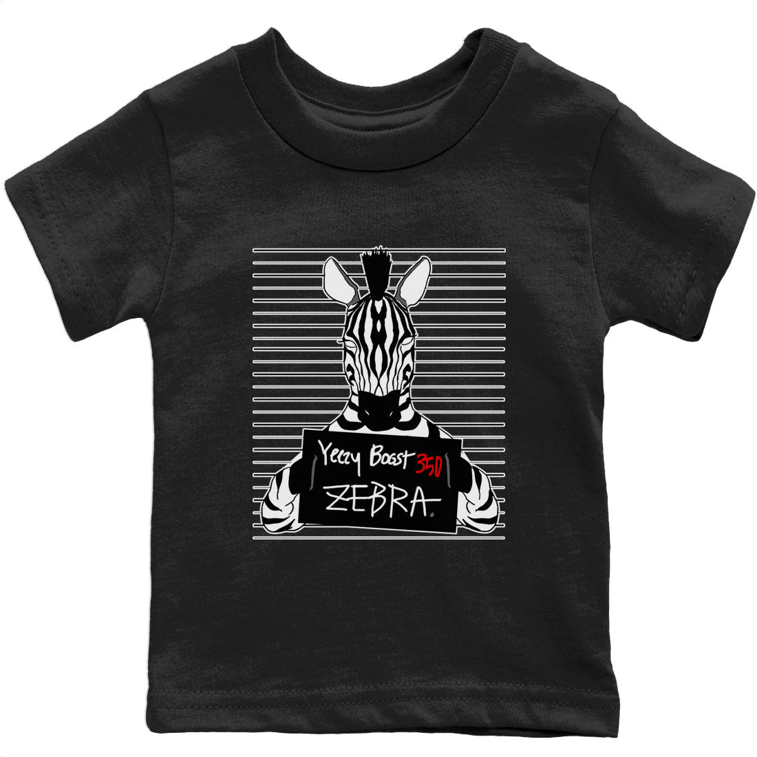 Mugshot Kids Tops - Yeezy 350 Zebra