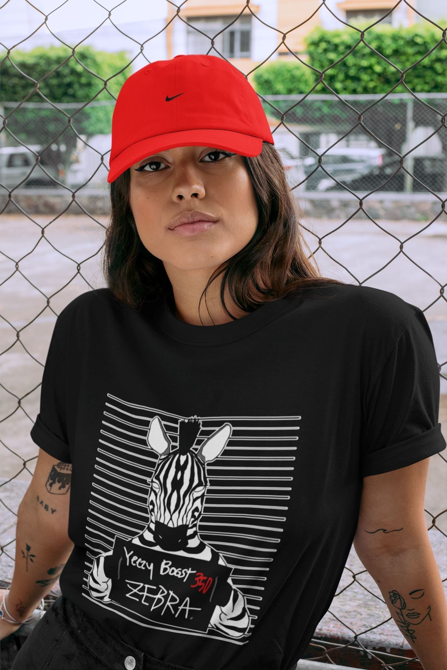 Mugshot Unisex Tops - Yeezy 350 Zebra