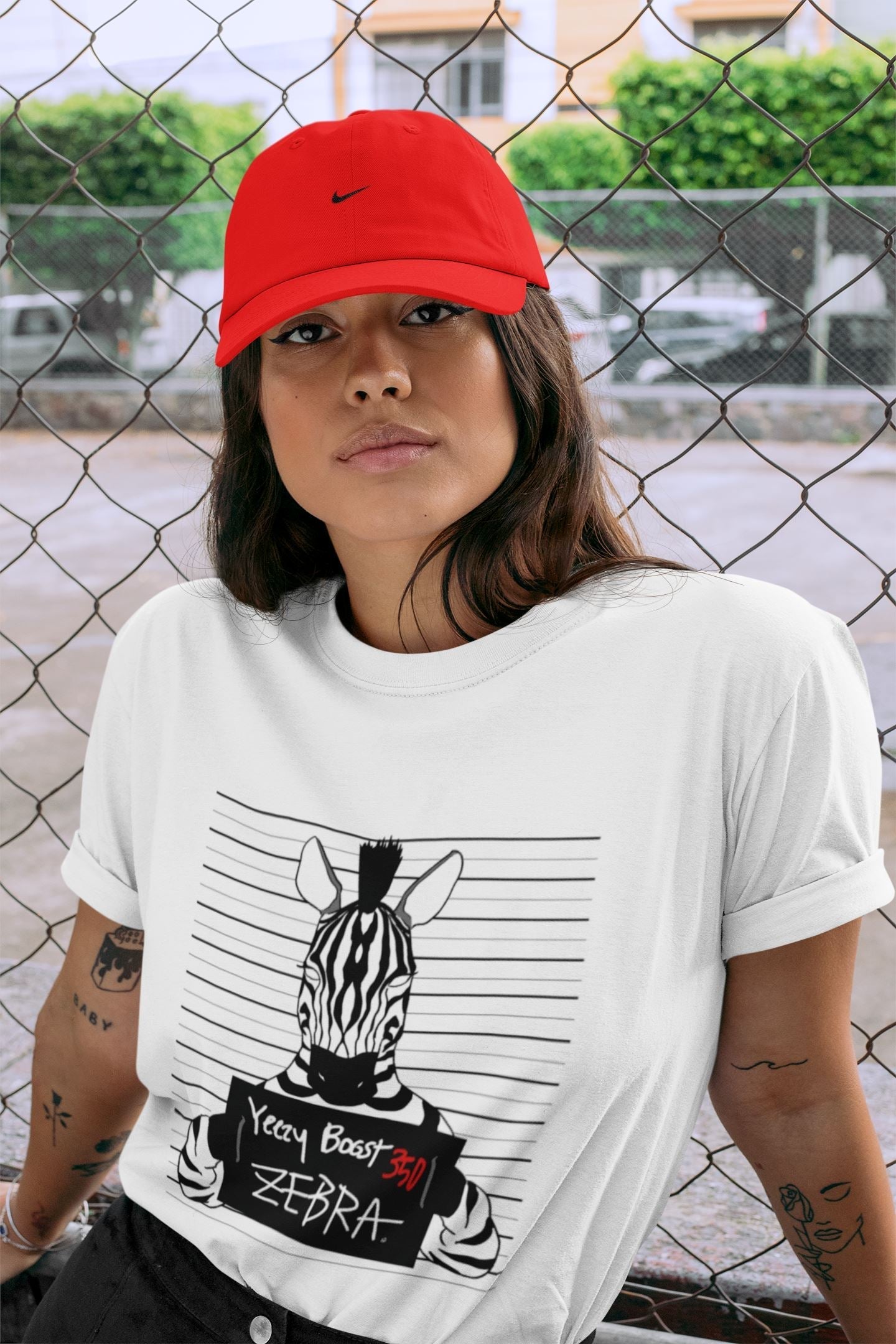 Mugshot Unisex Tops - Yeezy 350 Zebra