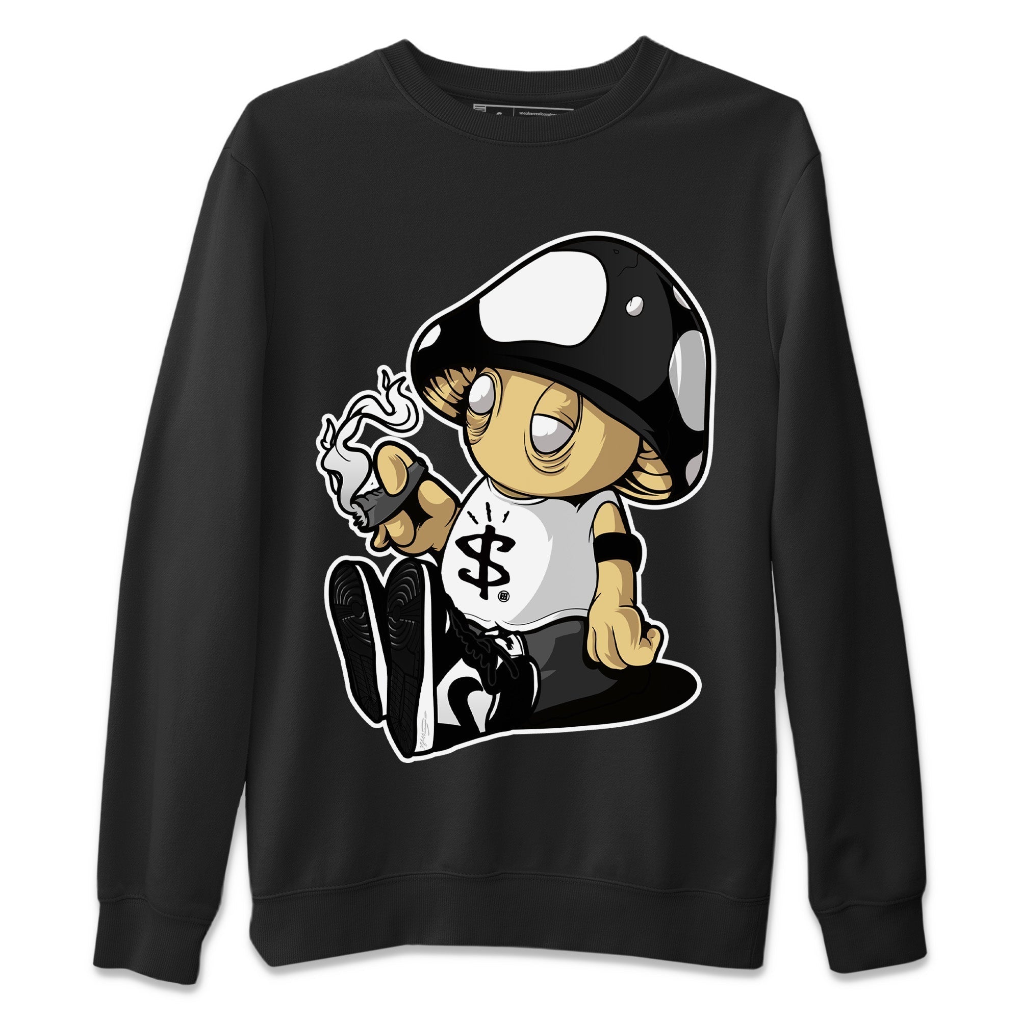 Mushrooms Unisex Tops - Air Jordan 1 Black White