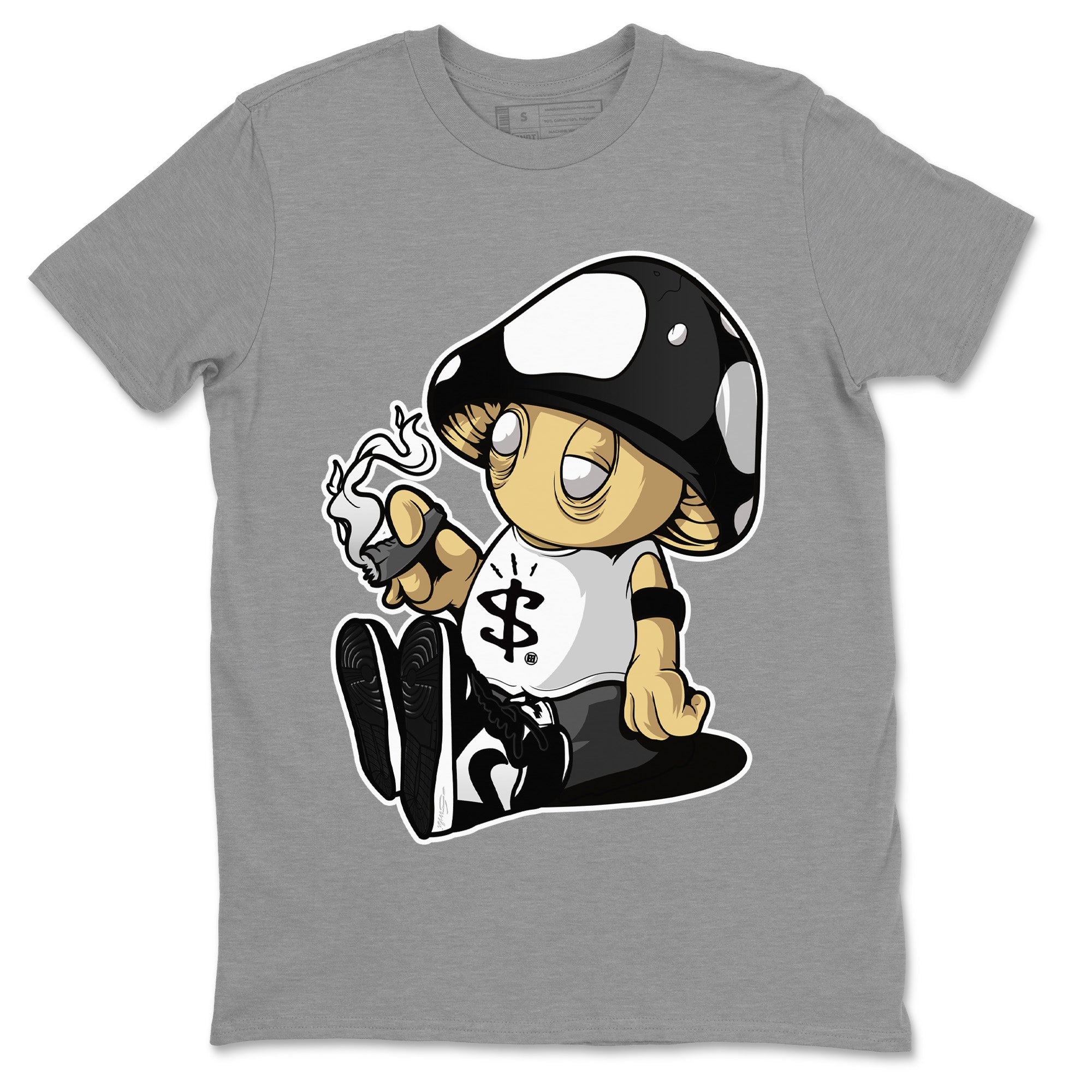 Mushrooms Unisex Tops - Air Jordan 1 Black White