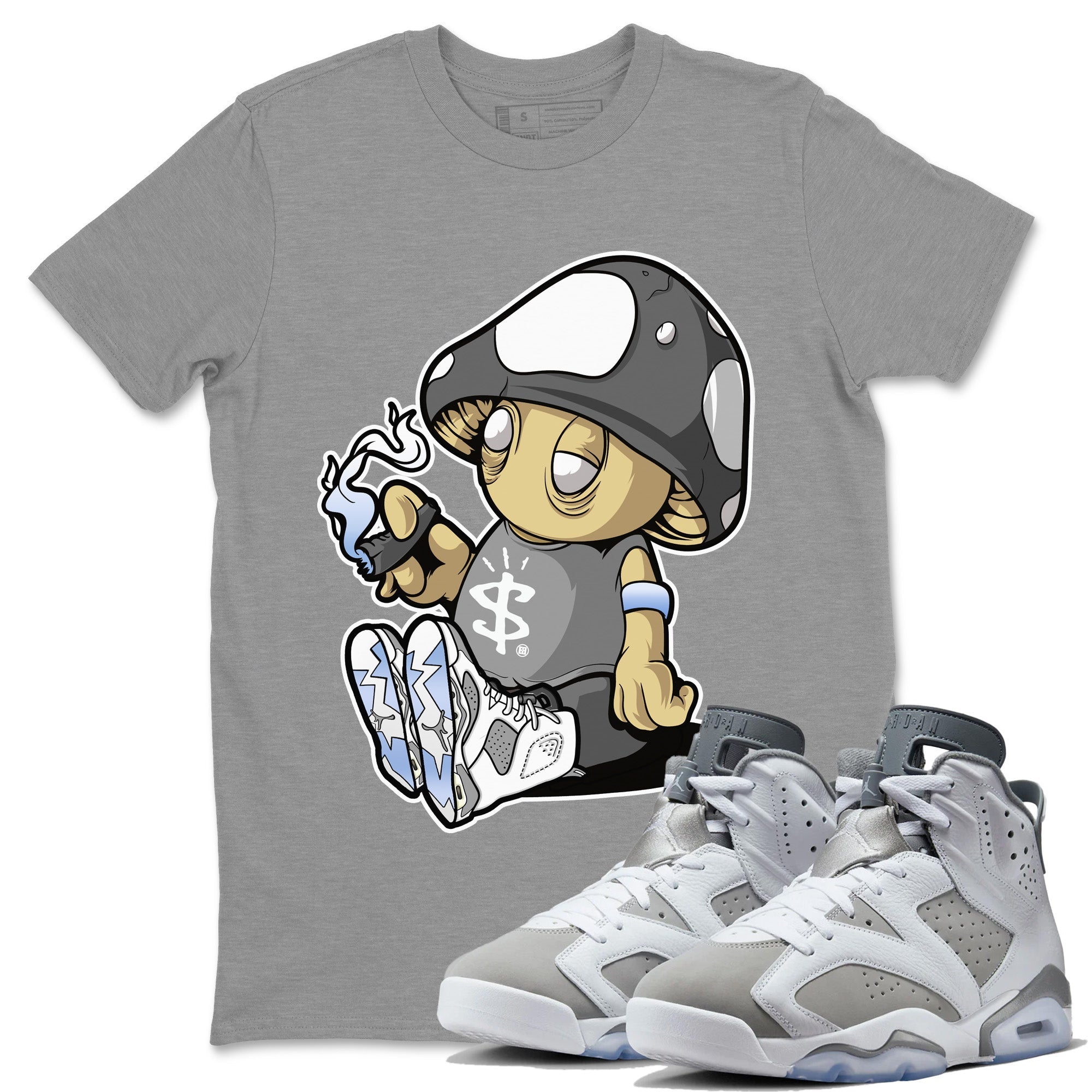 Mushrooms Unisex Tops - Air Jordan 6 Cool Grey