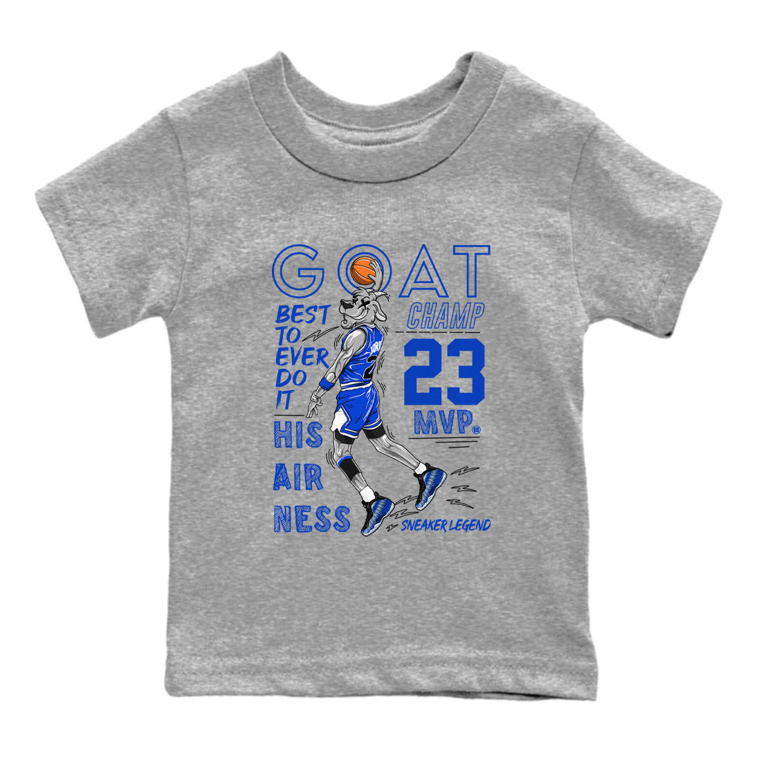 MVP Goat snkmatch Tees Kids - Air Foamposite One Royal