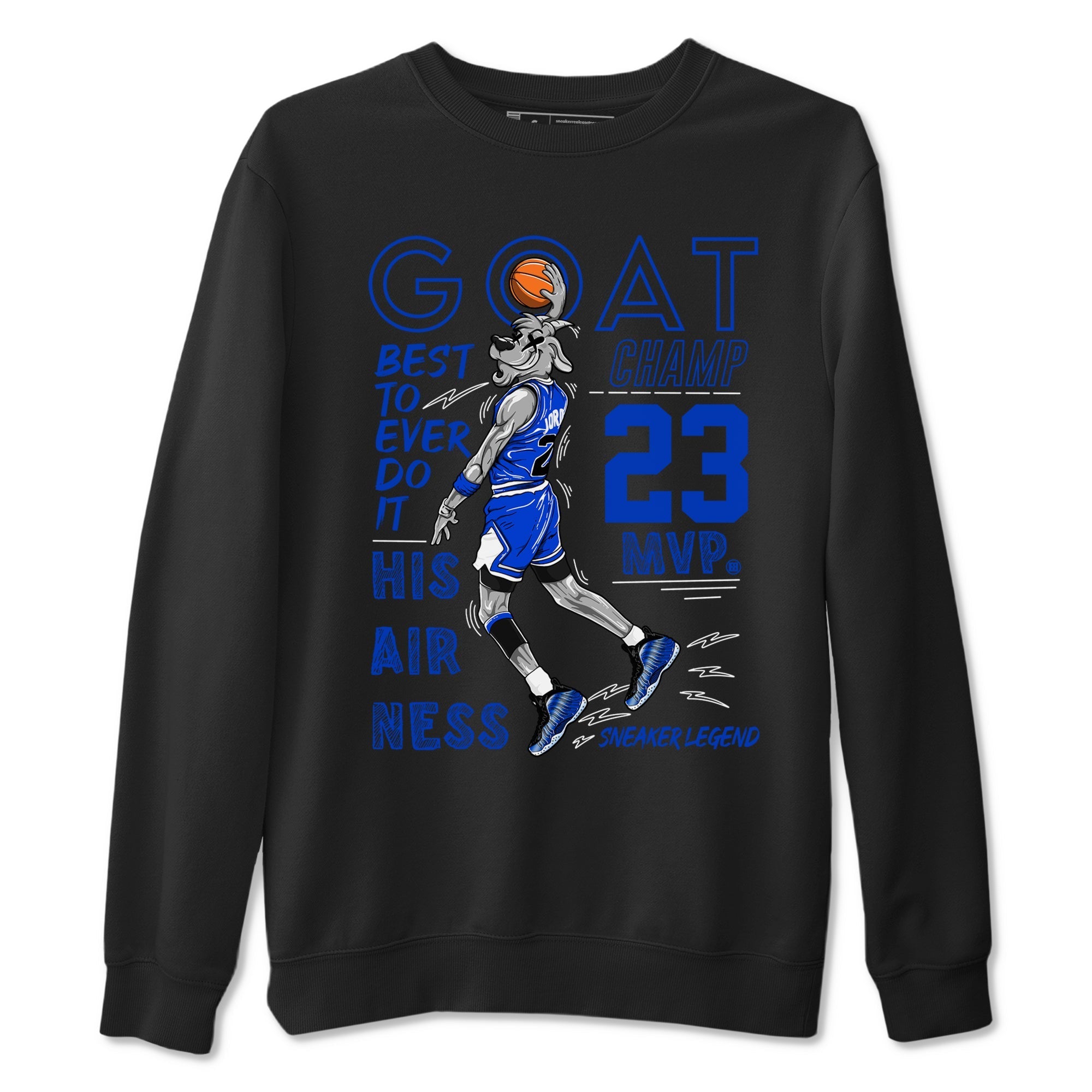 MVP Goat snkmatch Tees - Air Foamposite One Royal