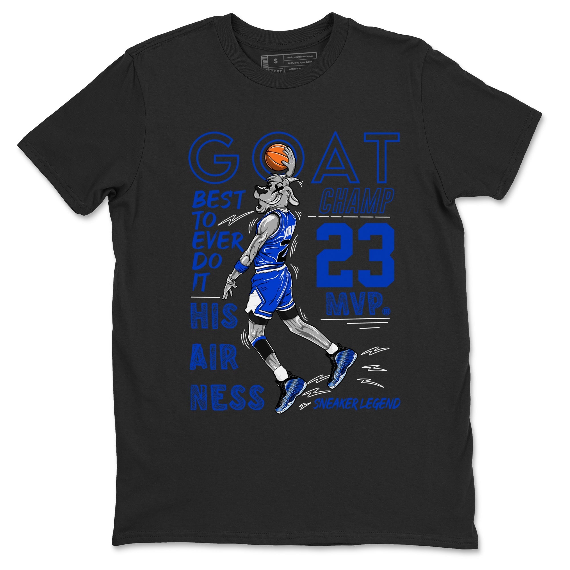 MVP Goat snkmatch Tees - Air Foamposite One Royal