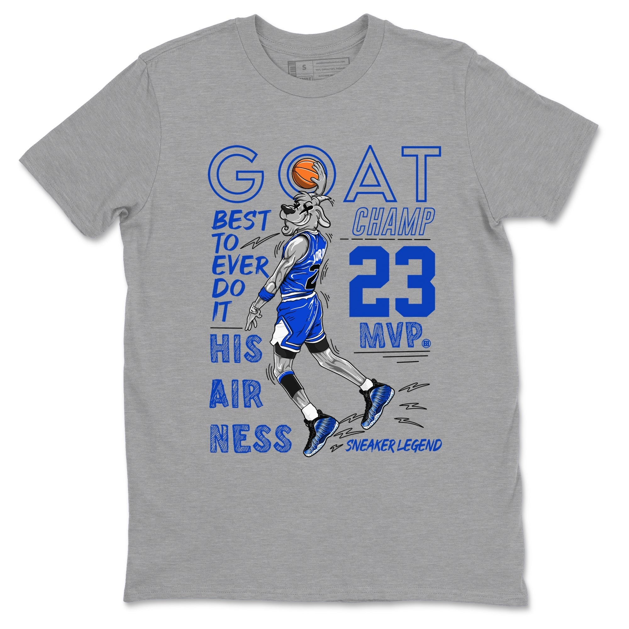 MVP Goat snkmatch Tees - Air Foamposite One Royal