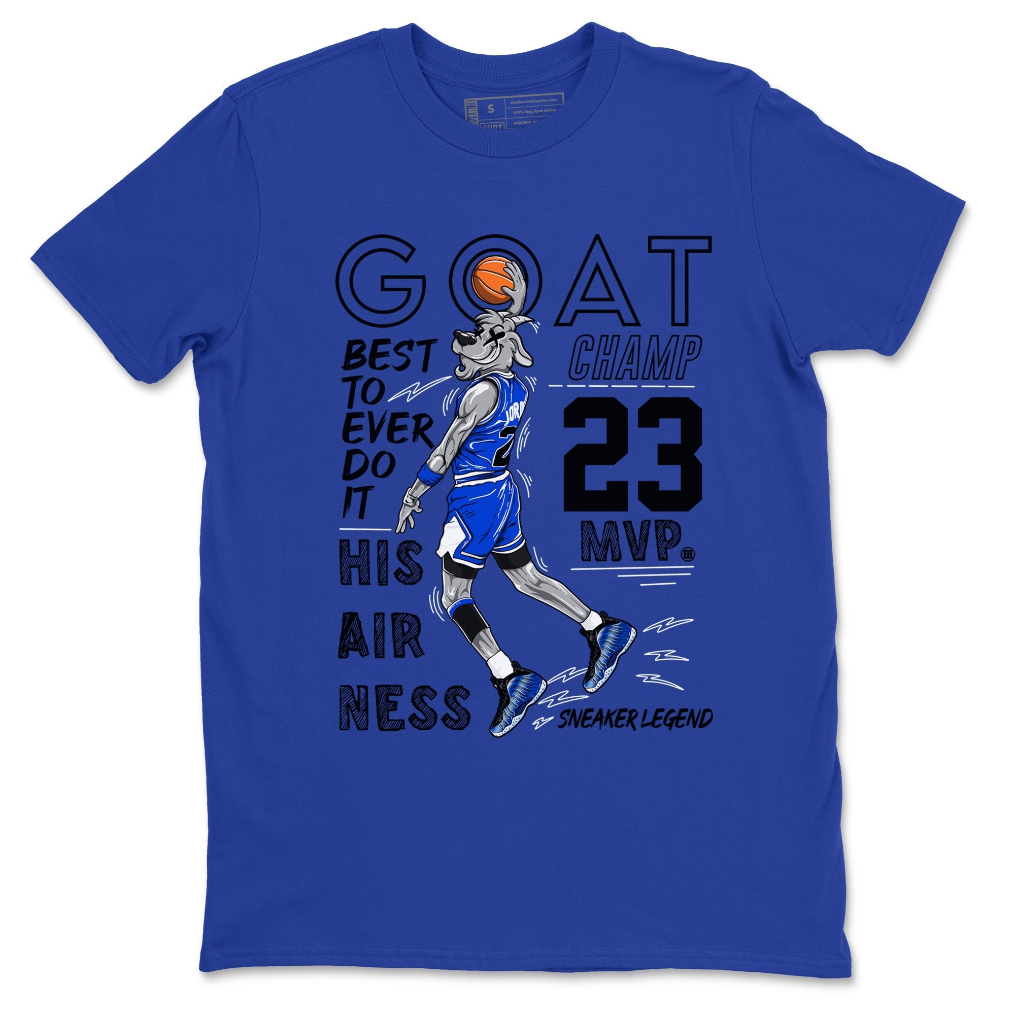 MVP Goat snkmatch Tees - Air Foamposite One Royal