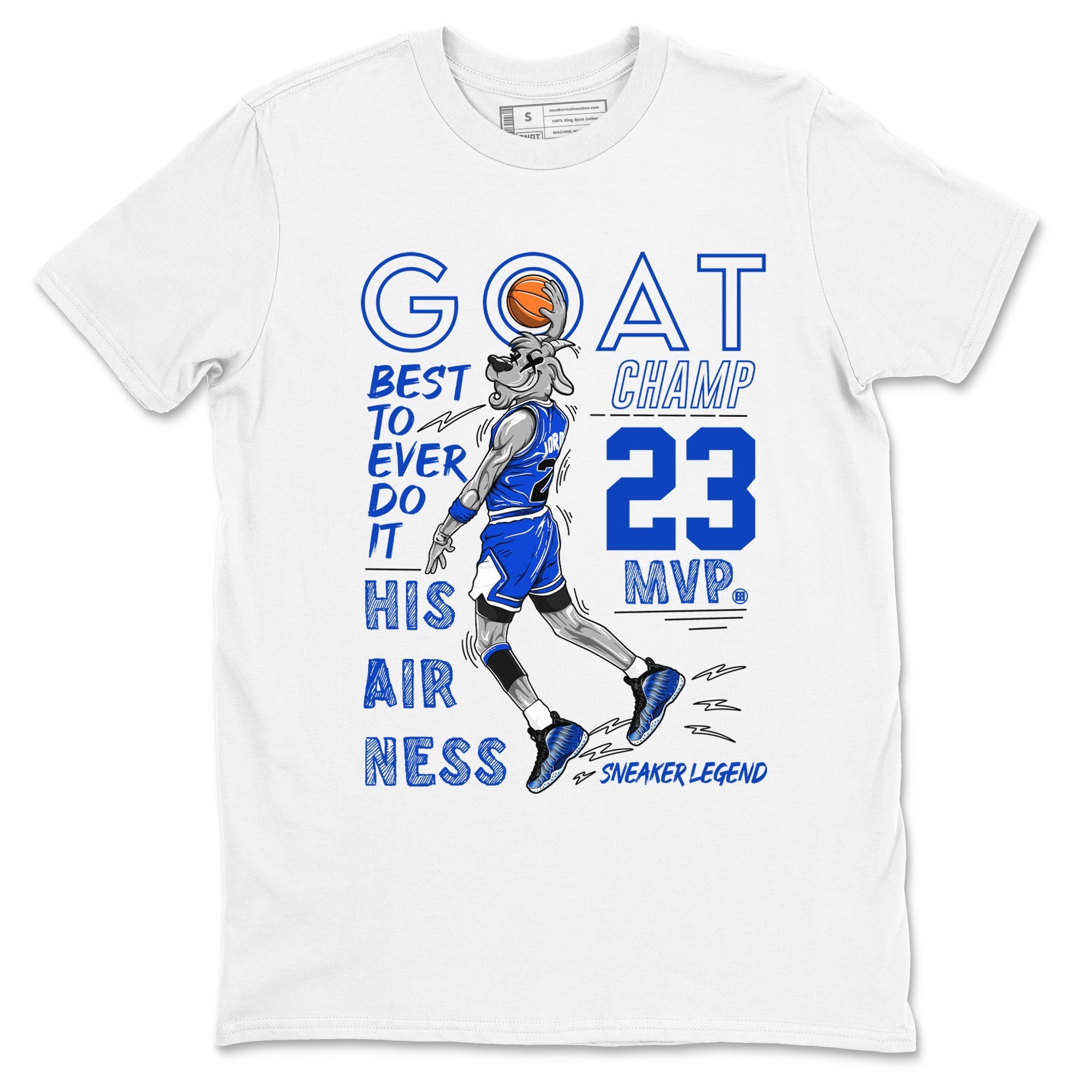 MVP Goat snkmatch Tees - Air Foamposite One Royal