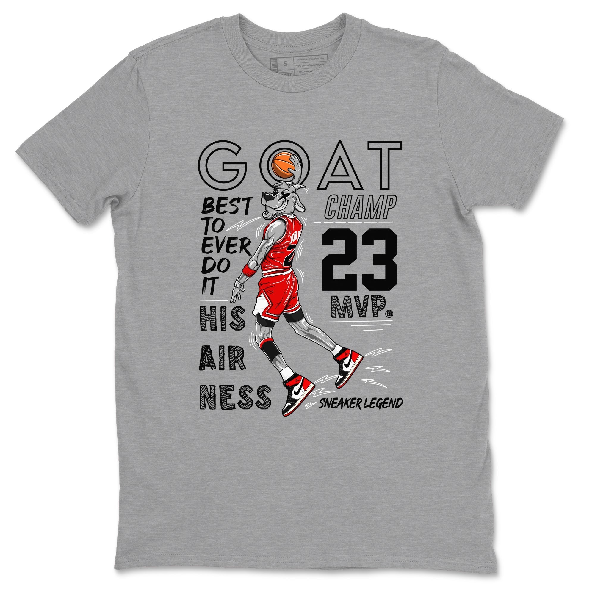 MVP Goat snkmatch Tees - Air Jordan 1 Black Toe Reimagined