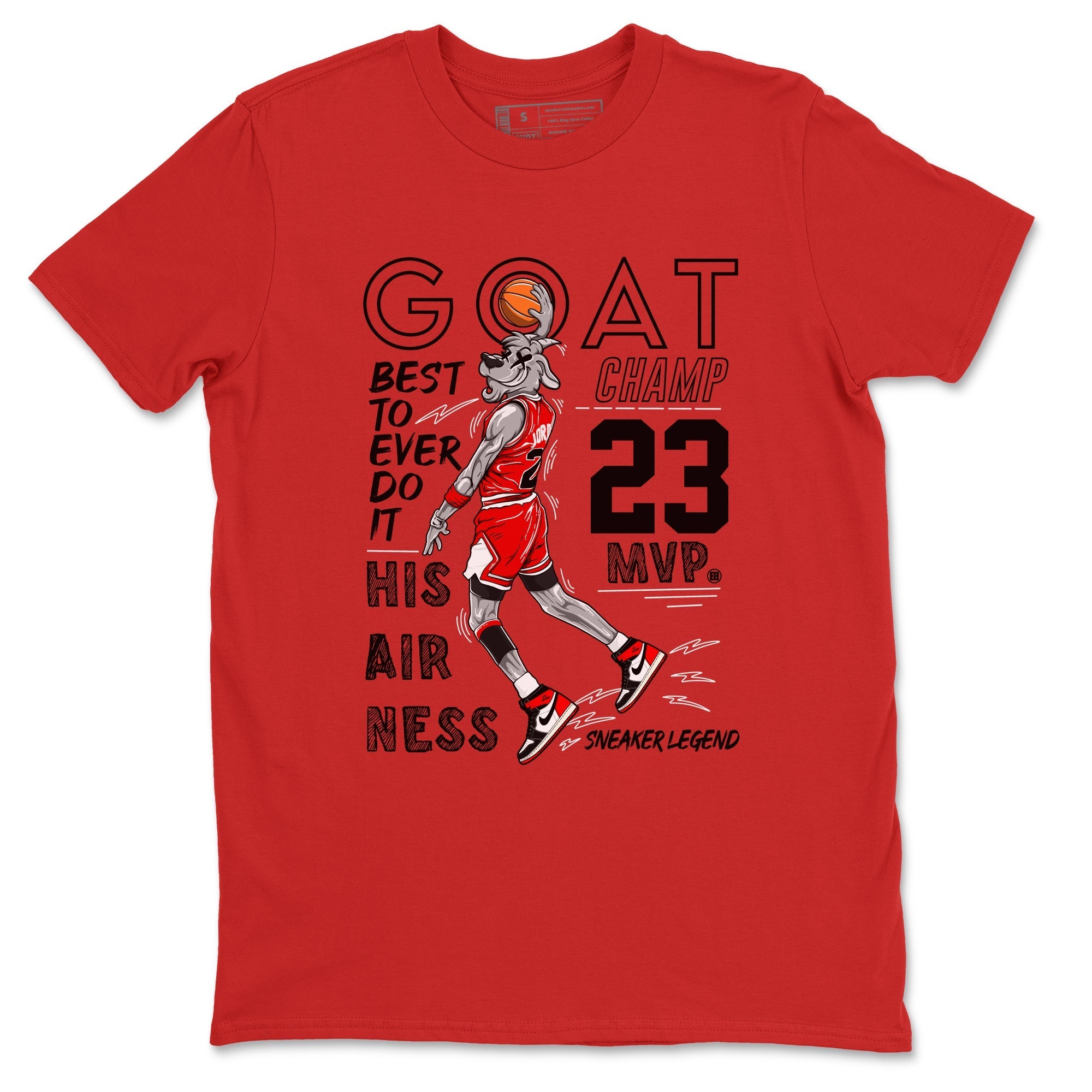MVP Goat snkmatch Tees - Air Jordan 1 Black Toe Reimagined
