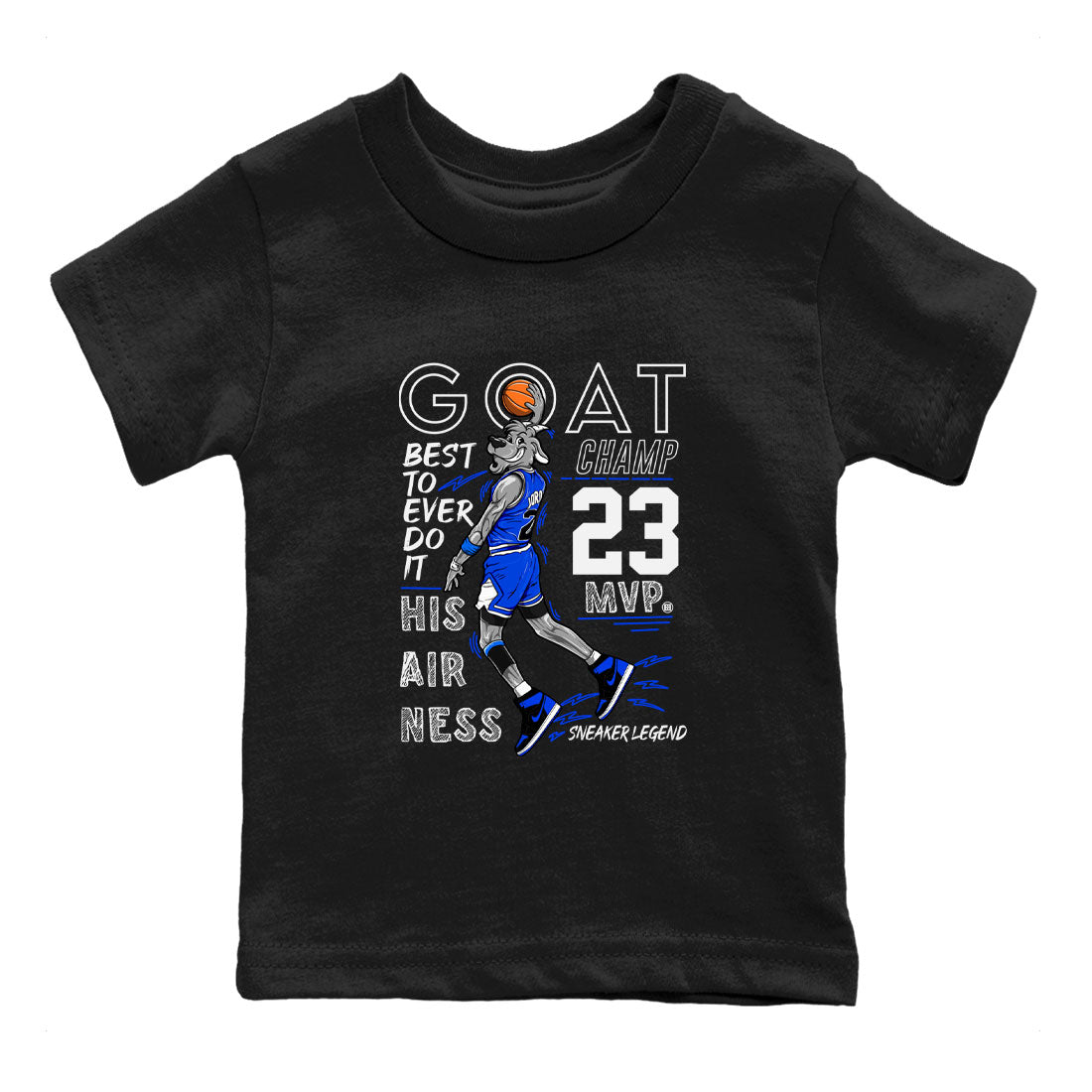MVP Goat snkmatch Tee Kids - Air Jordan 1 Royal Reimagined