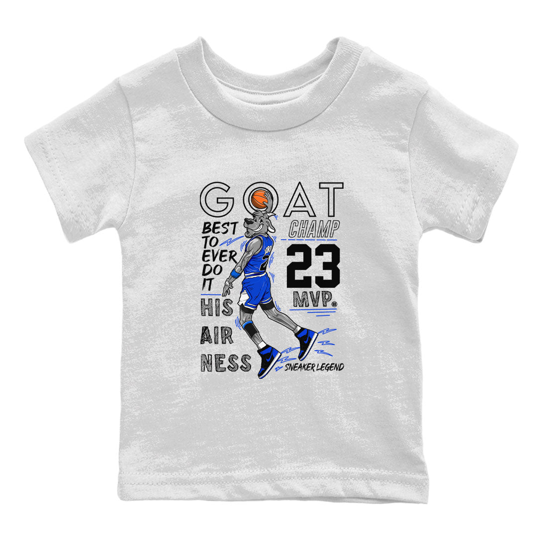 MVP Goat snkmatch Tee Kids - Air Jordan 1 Royal Reimagined