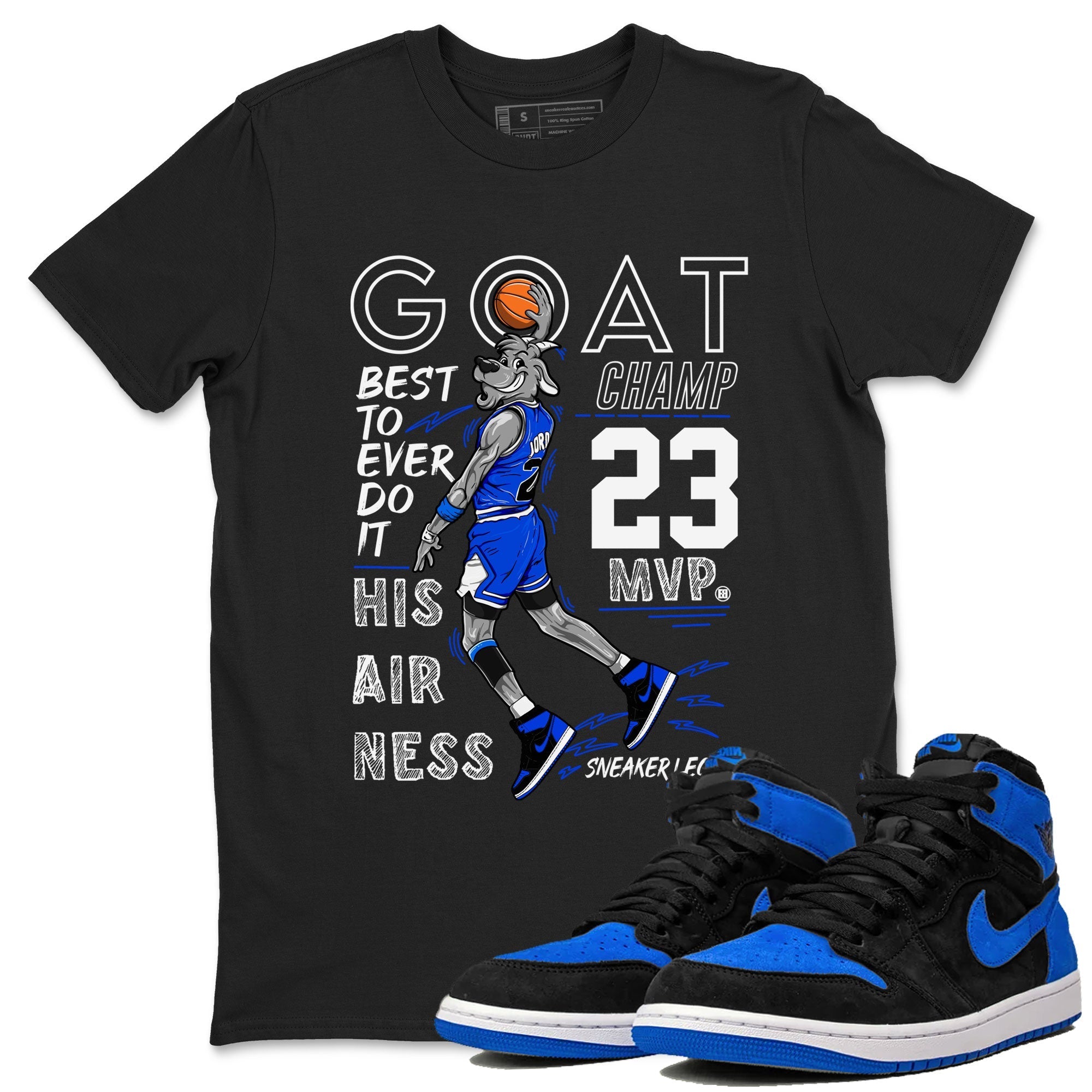 MVP Goat snkmatch Tee - Air Jordan 1 Royal Reimagined