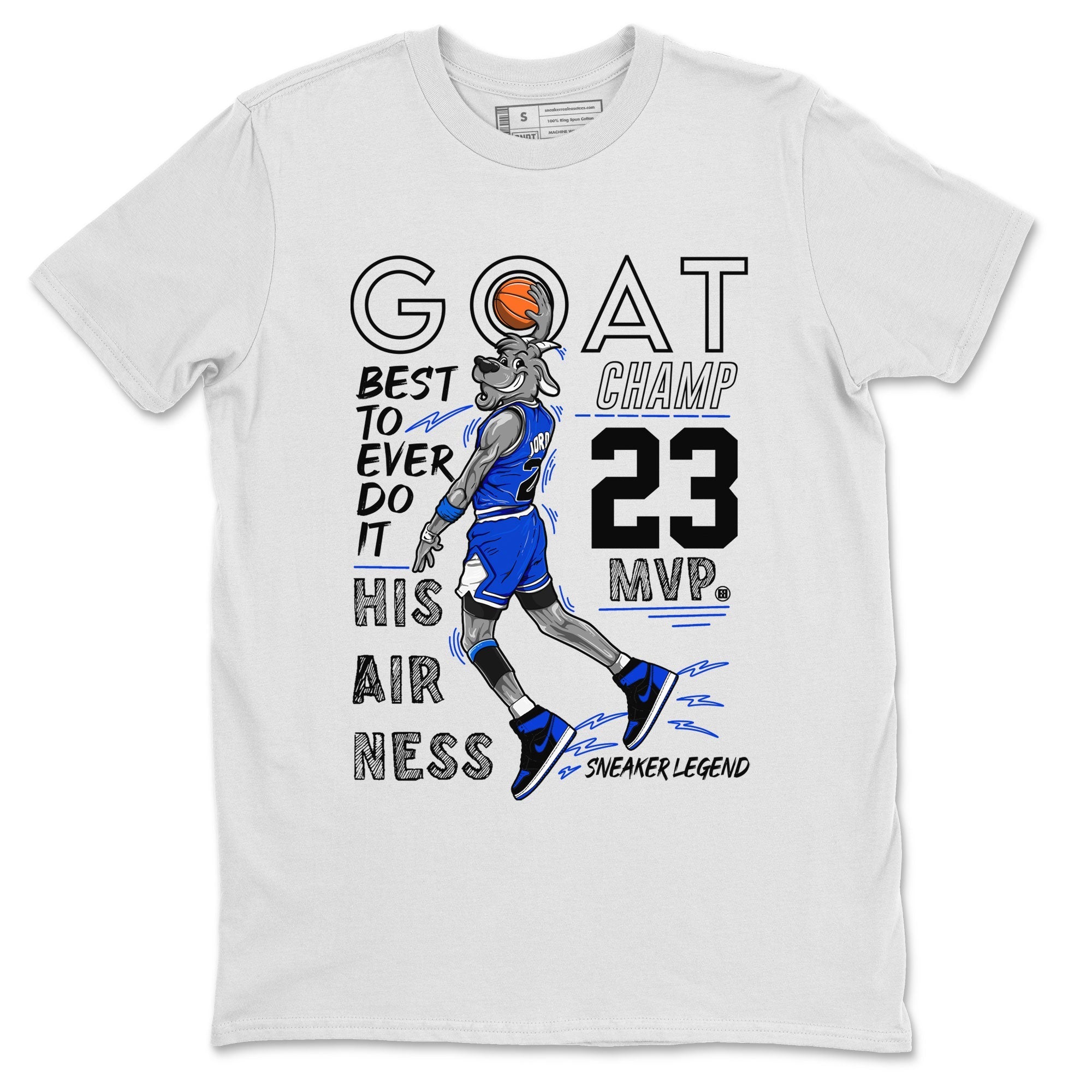 MVP Goat snkmatch Tee - Air Jordan 1 Royal Reimagined