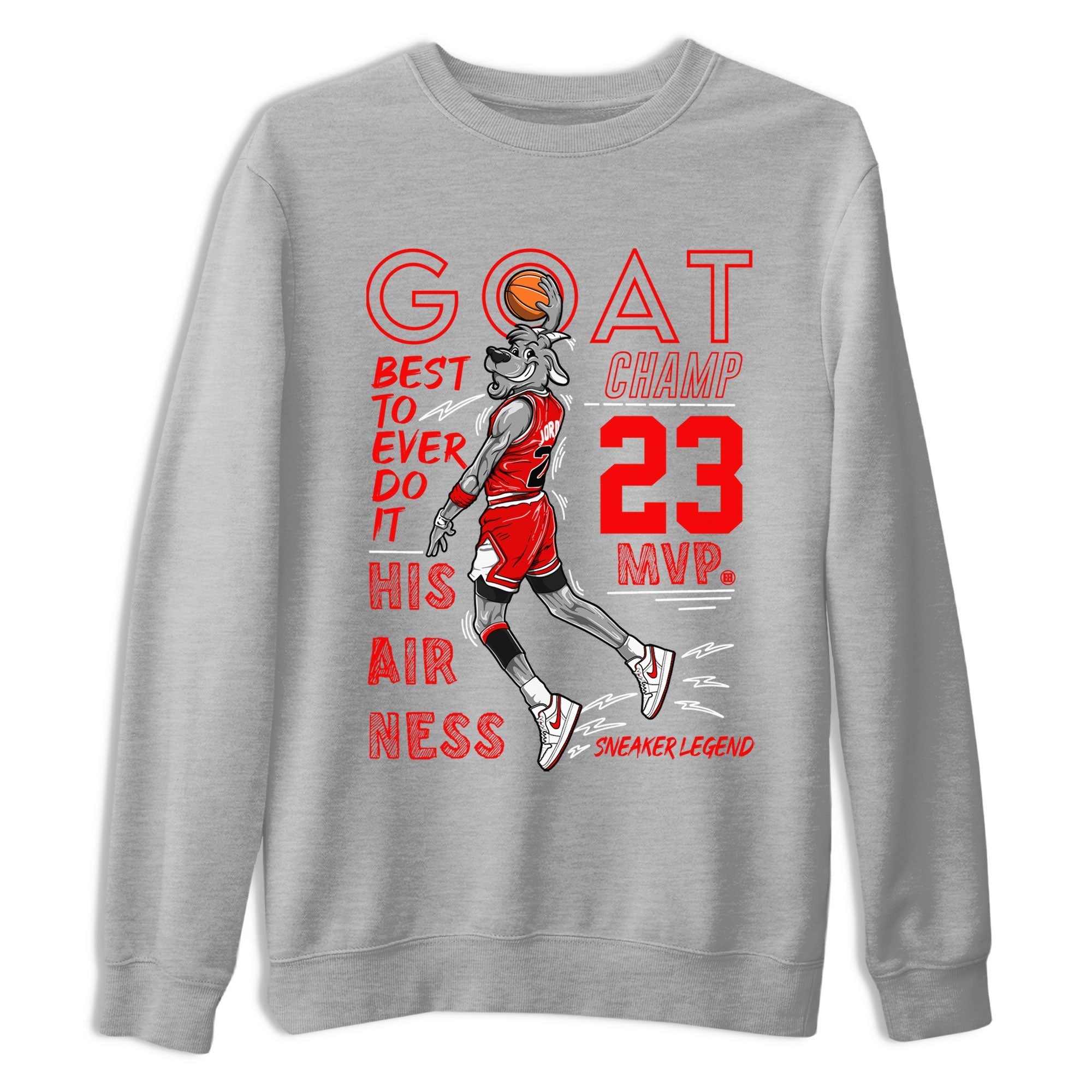 MVP Goat snkmatch Tee - Air Jordan 1 University Red