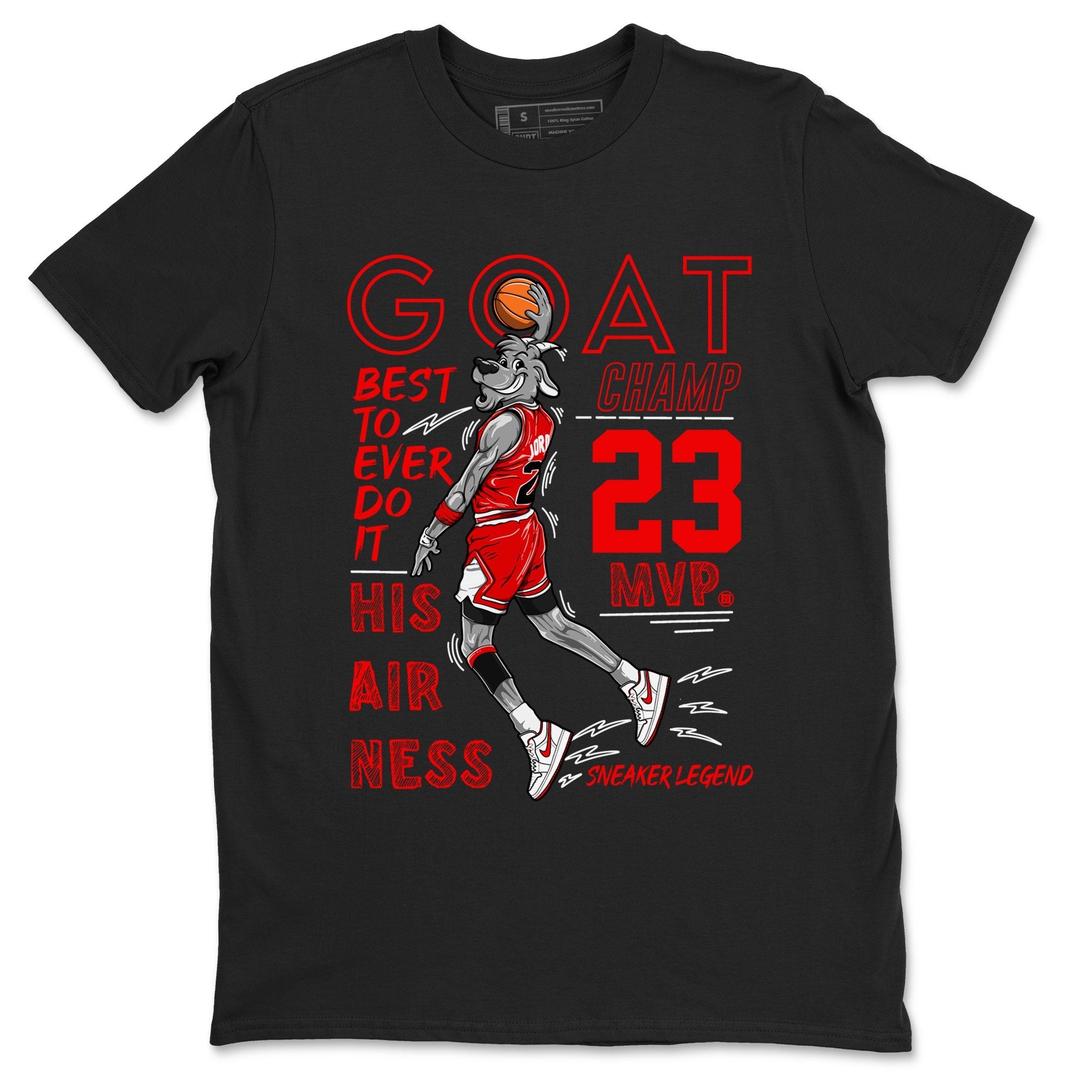 MVP Goat snkmatch Tee - Air Jordan 1 University Red