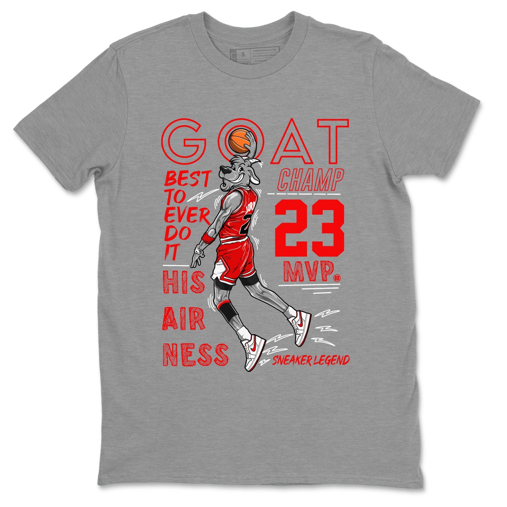 MVP Goat snkmatch Tee - Air Jordan 1 University Red
